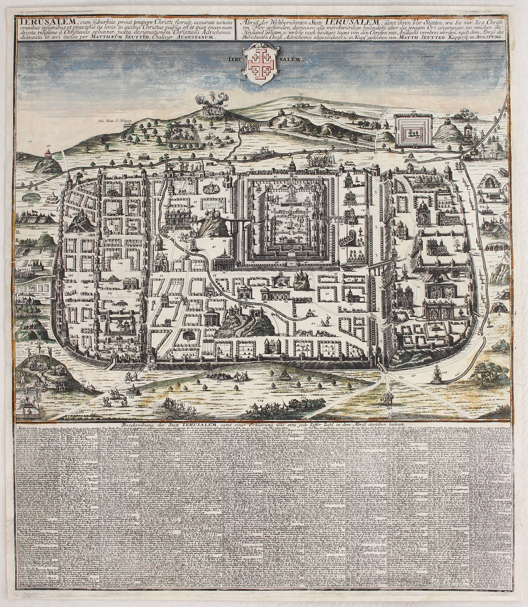 Jerusalem. Seutter-Lotter / 2 Bll.