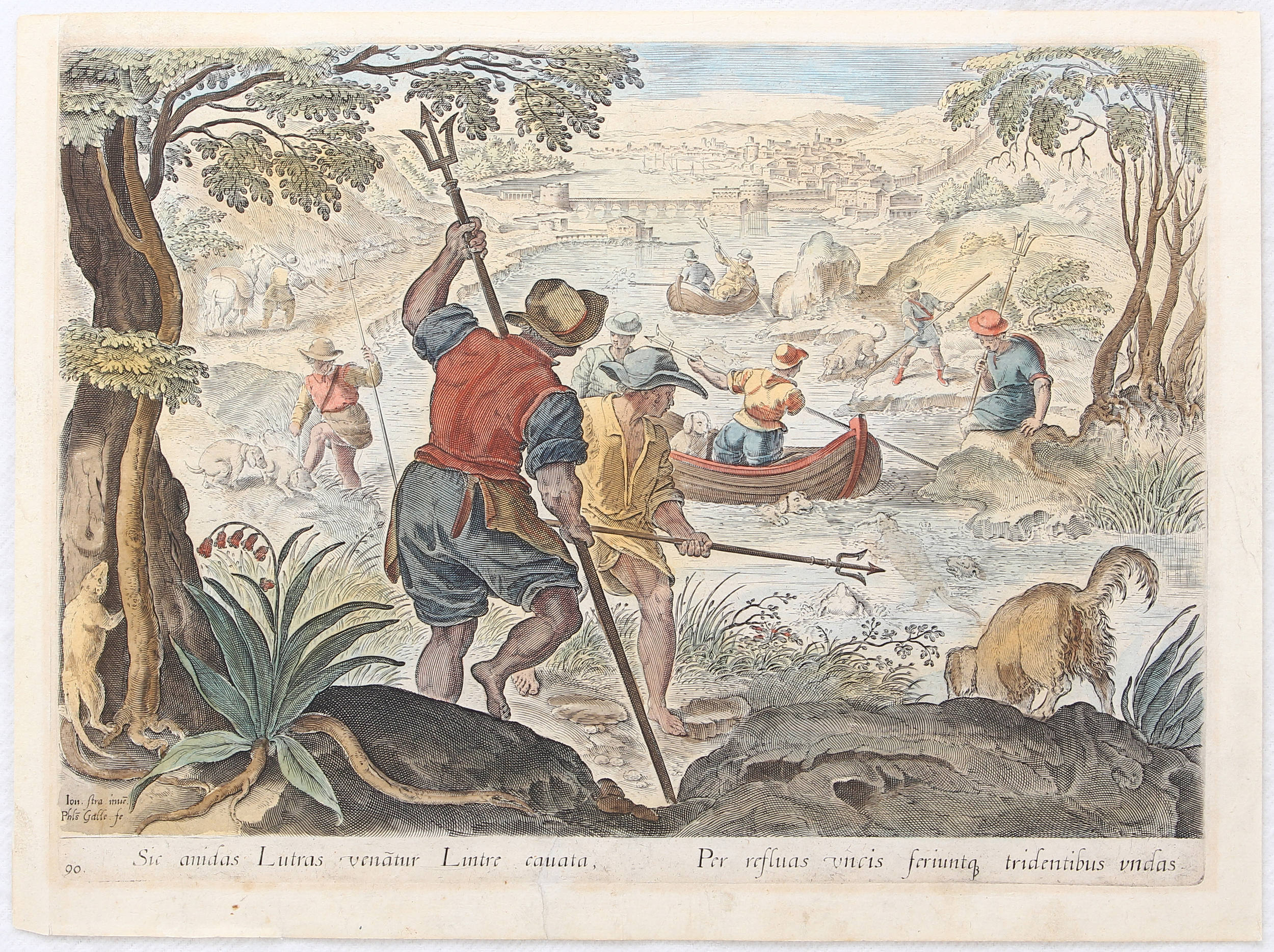 Jagd. 2 Bll. Stradanus