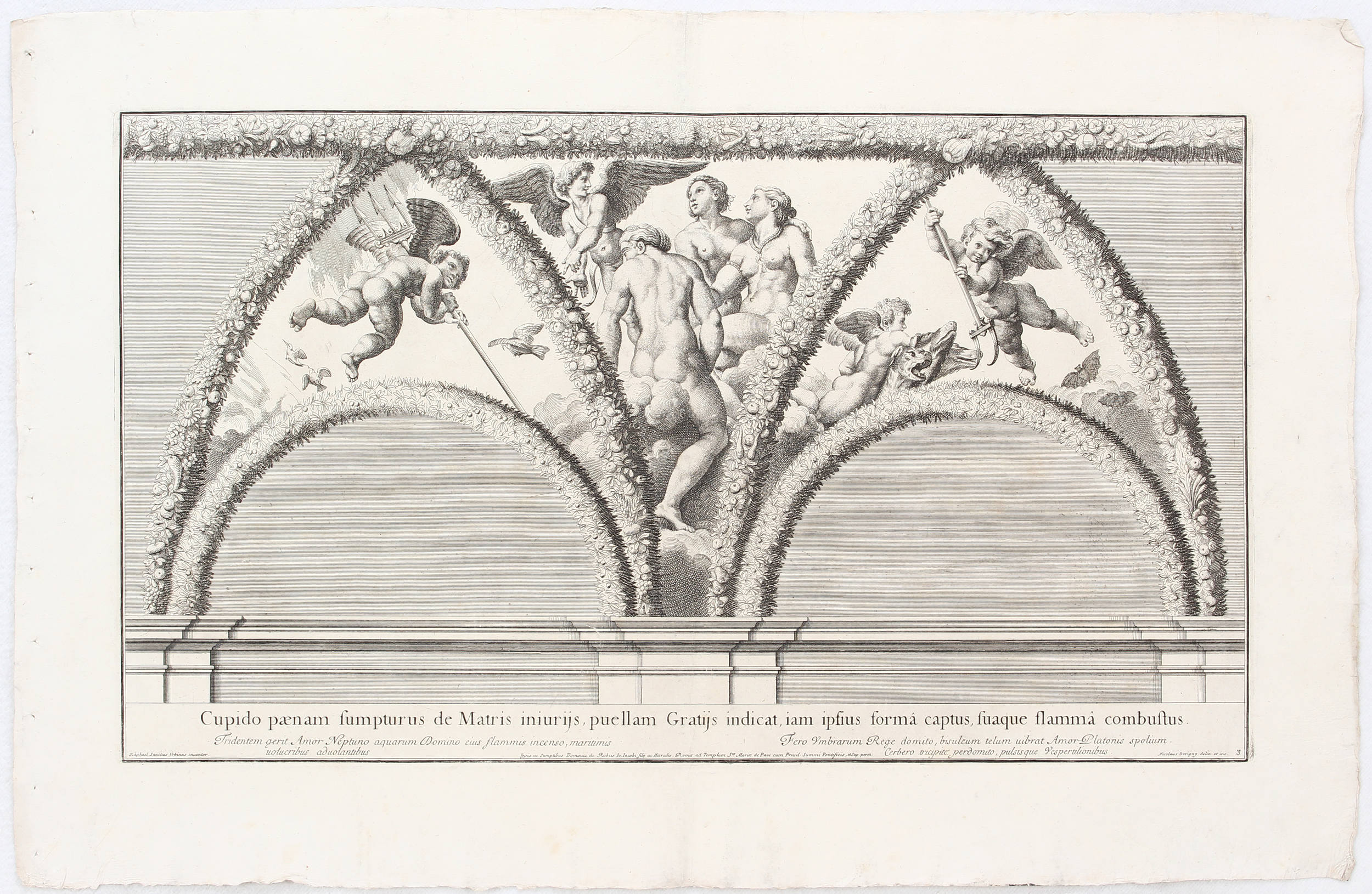 Raffael, Psyches. 7 Bll. Dorigny