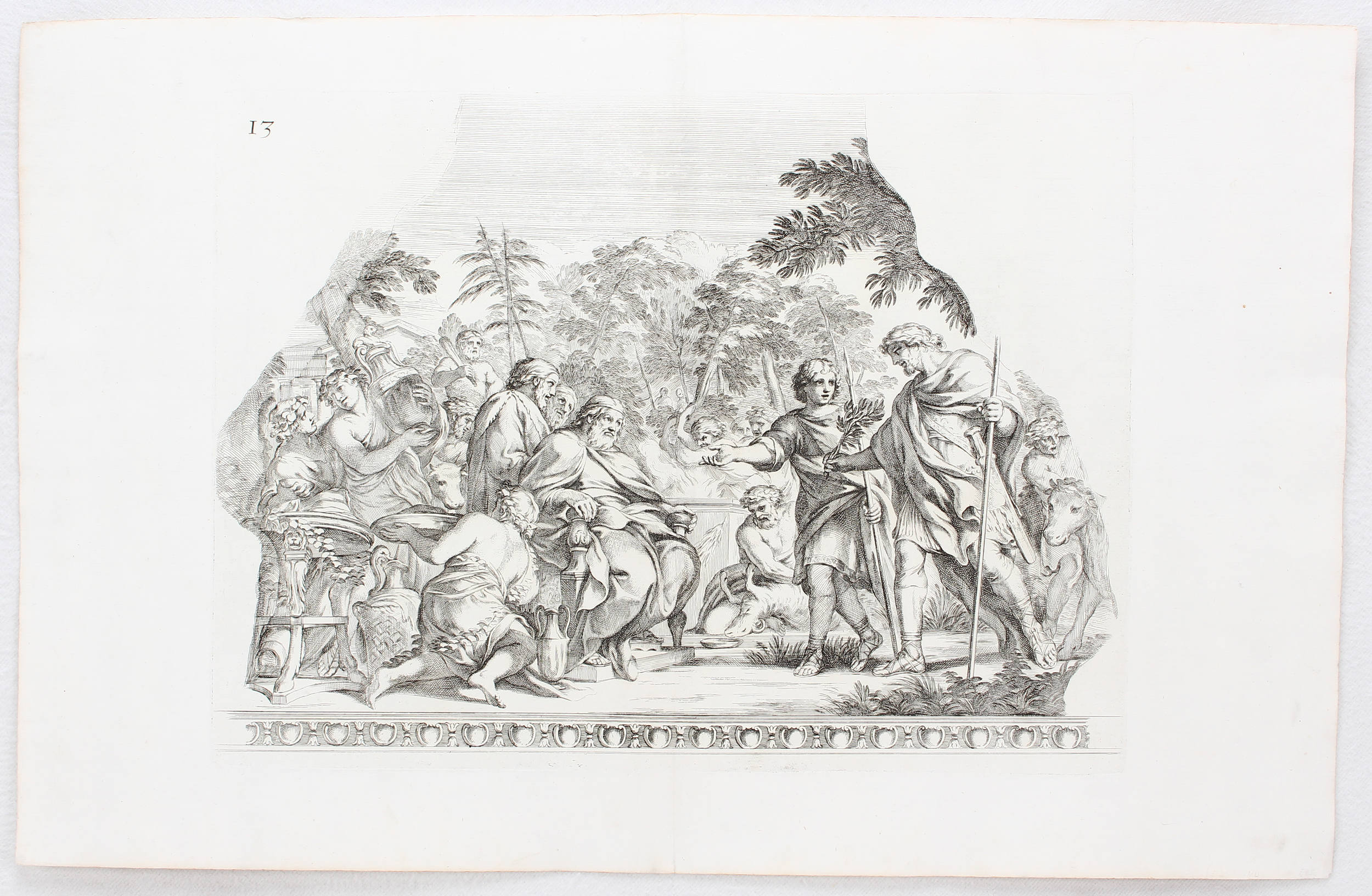 Deckenfresken. 5 Bll. (Cortona)-Rossi