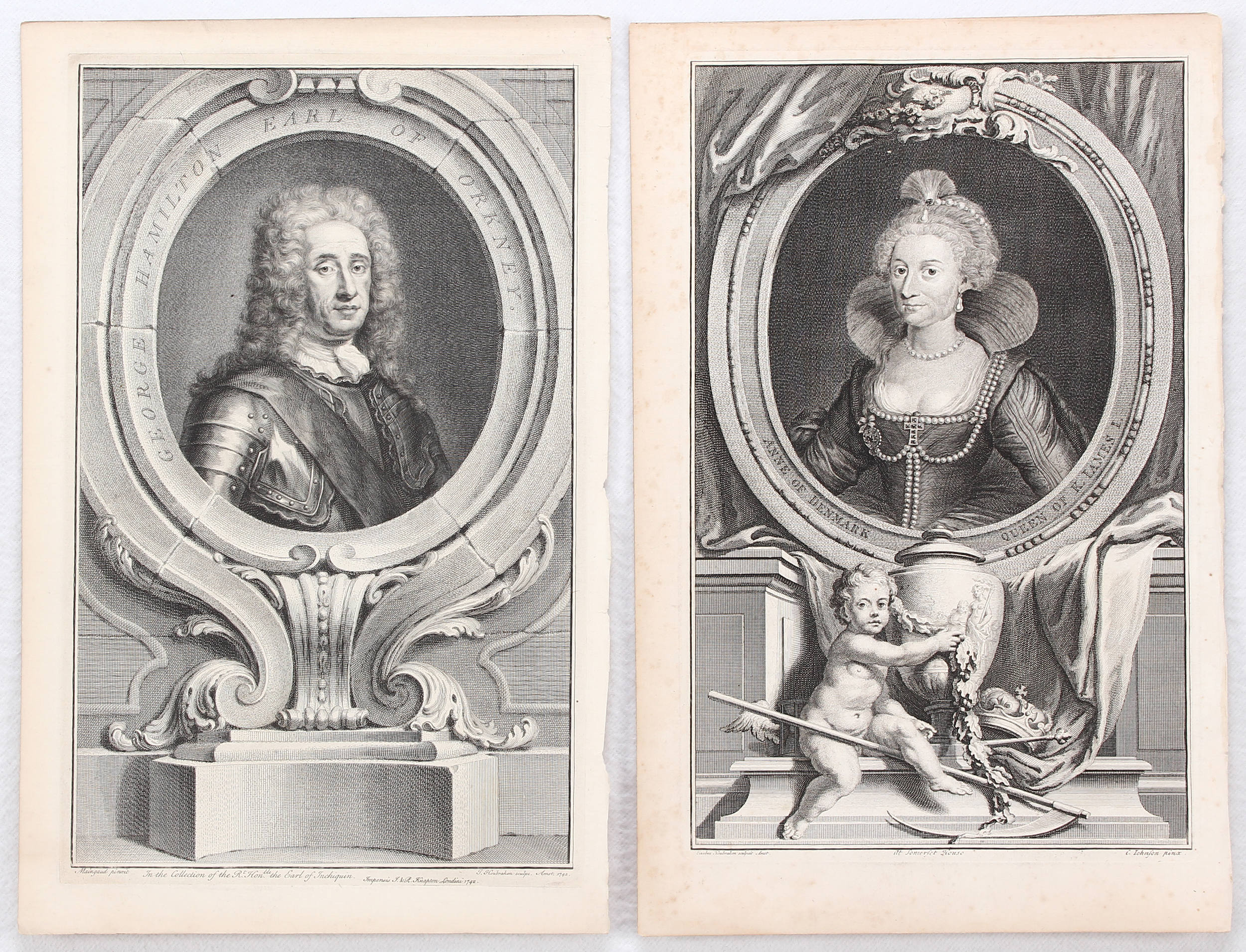 Porträts Great Britain. 25 Bll. Houbraken / 29 Bll.