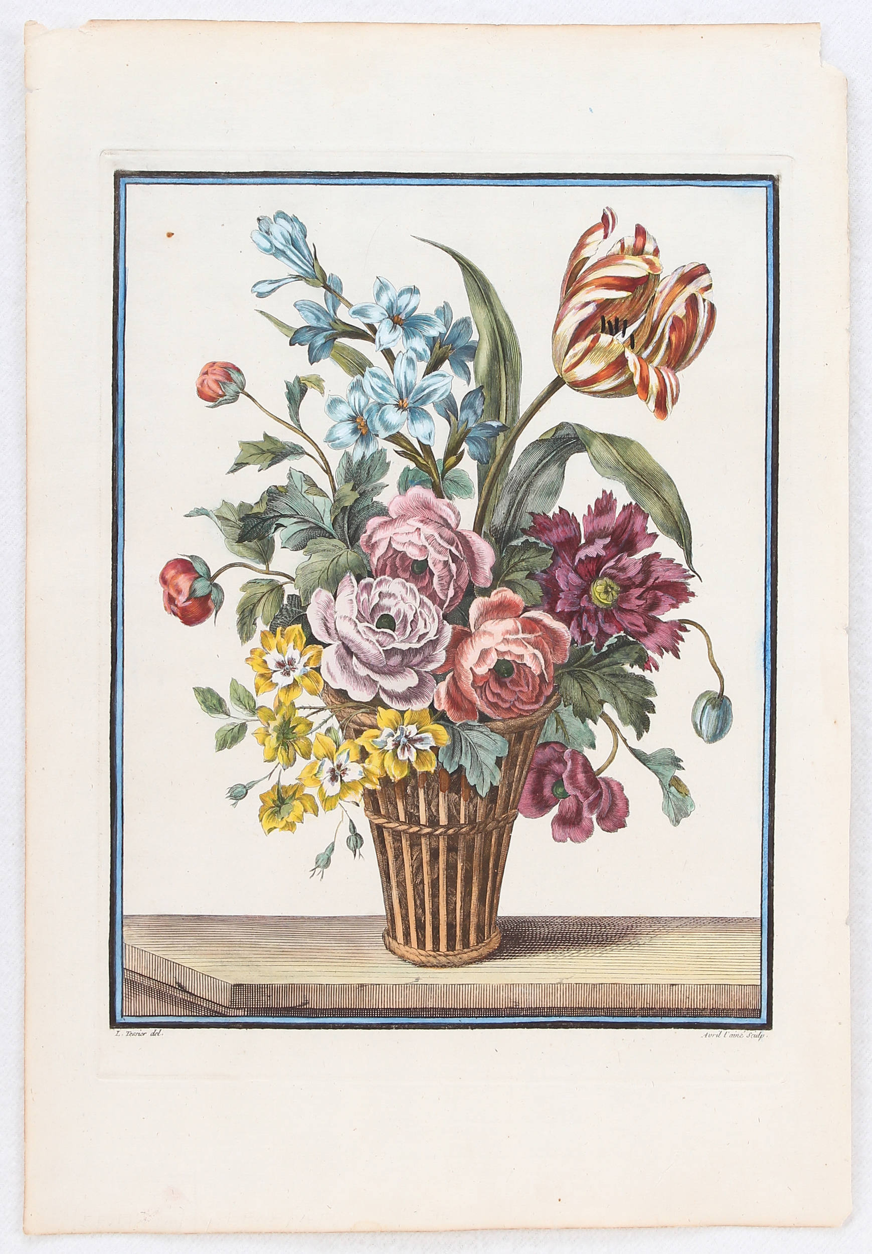 Blumenbuketts. 2 Bll. Tessier-Avril