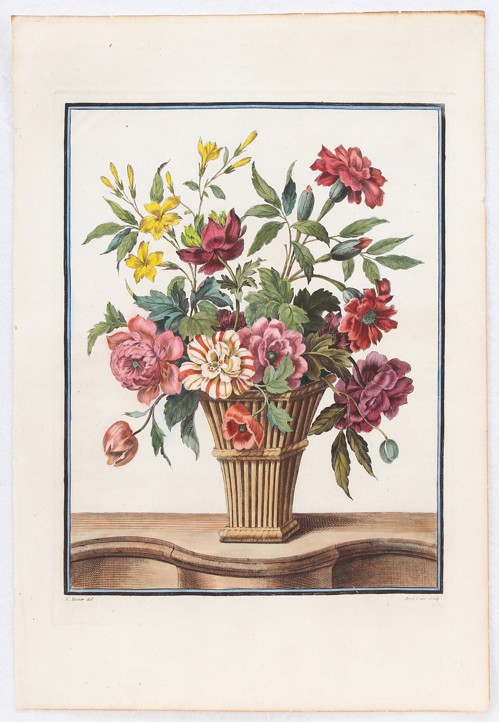 Blumenbuketts. 2 Bll. Tessier-Avril