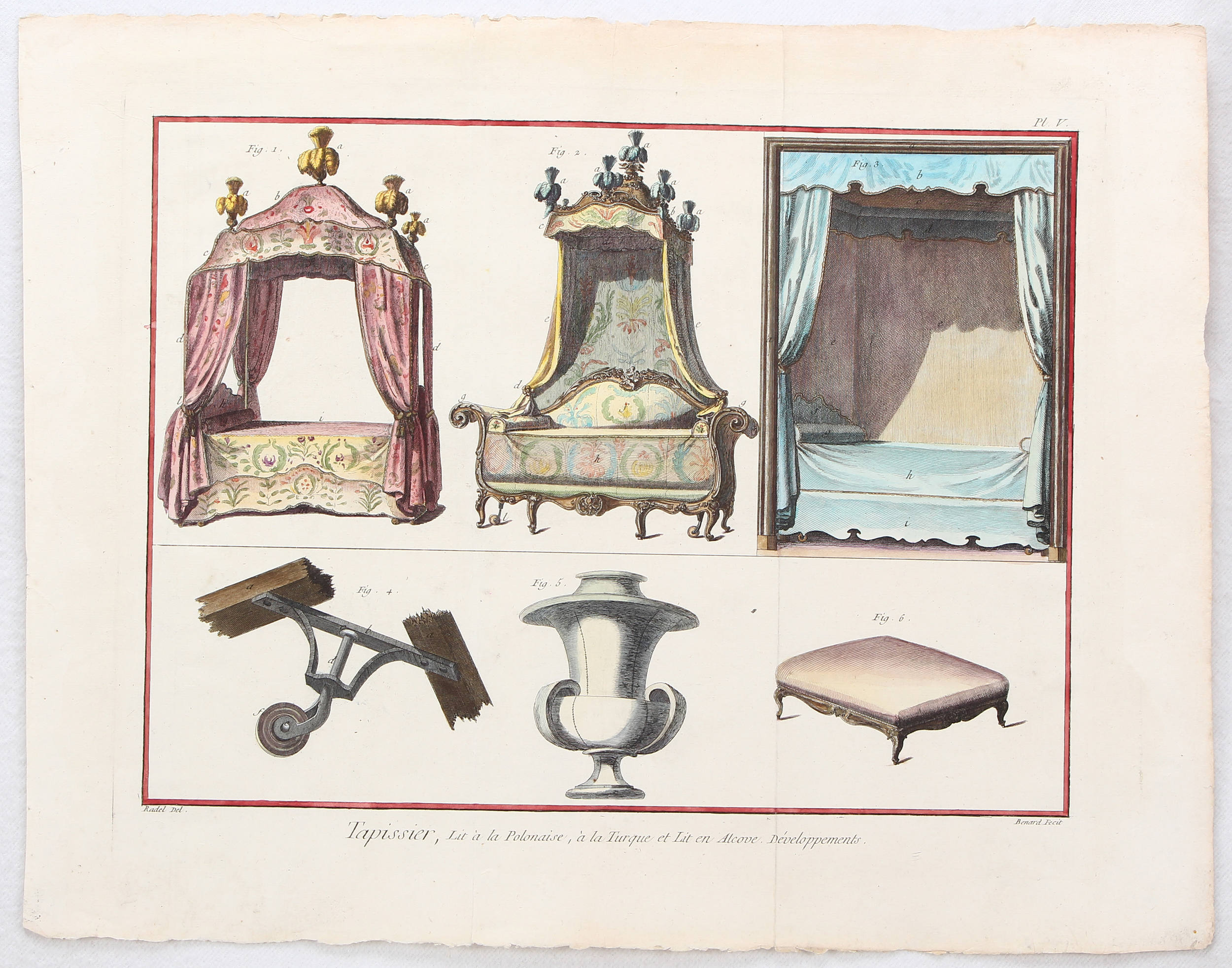 Tapisserie. 4 Bll. (Diderot)