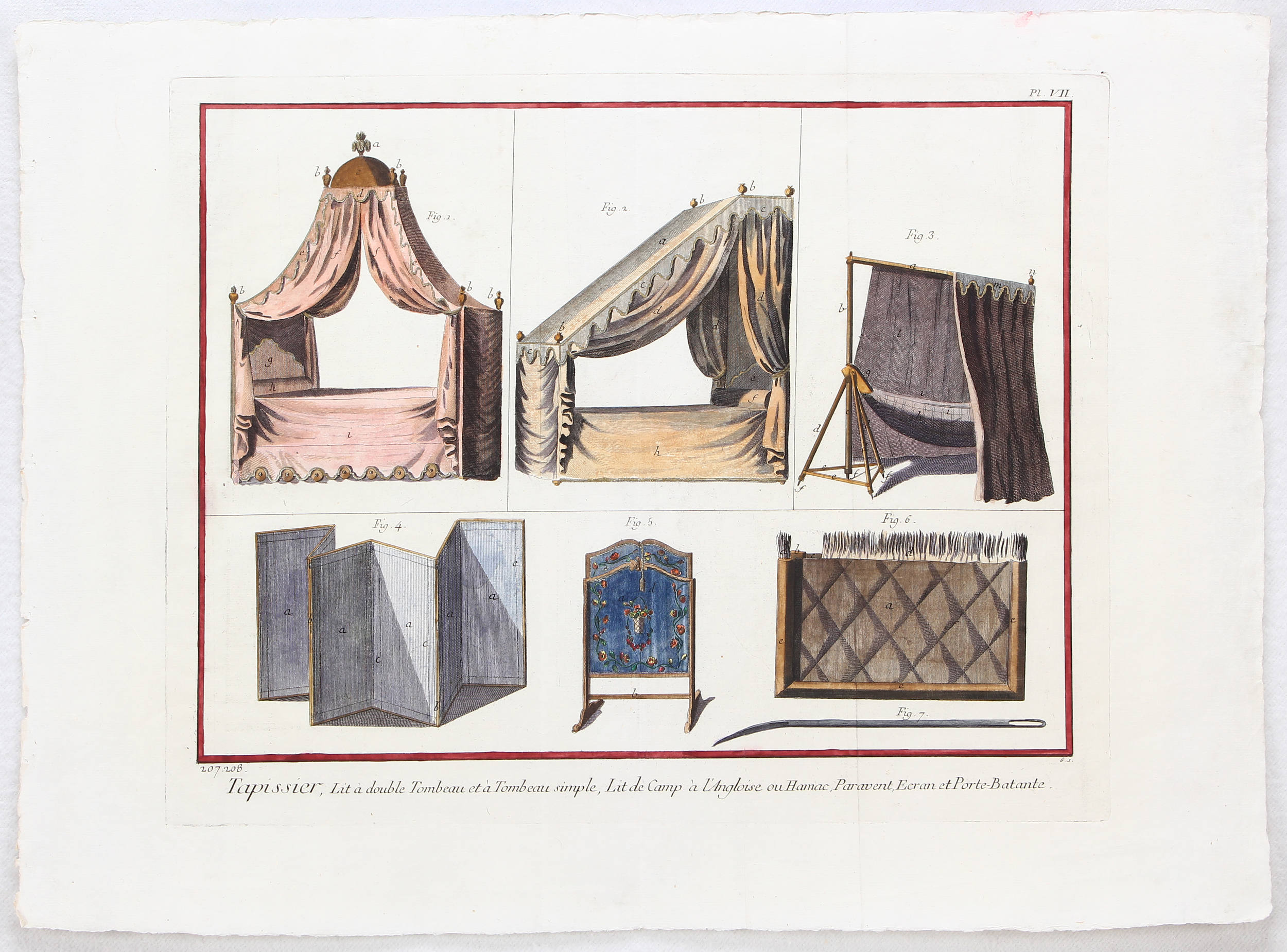Tapisserie. 4 Bll. (Diderot)