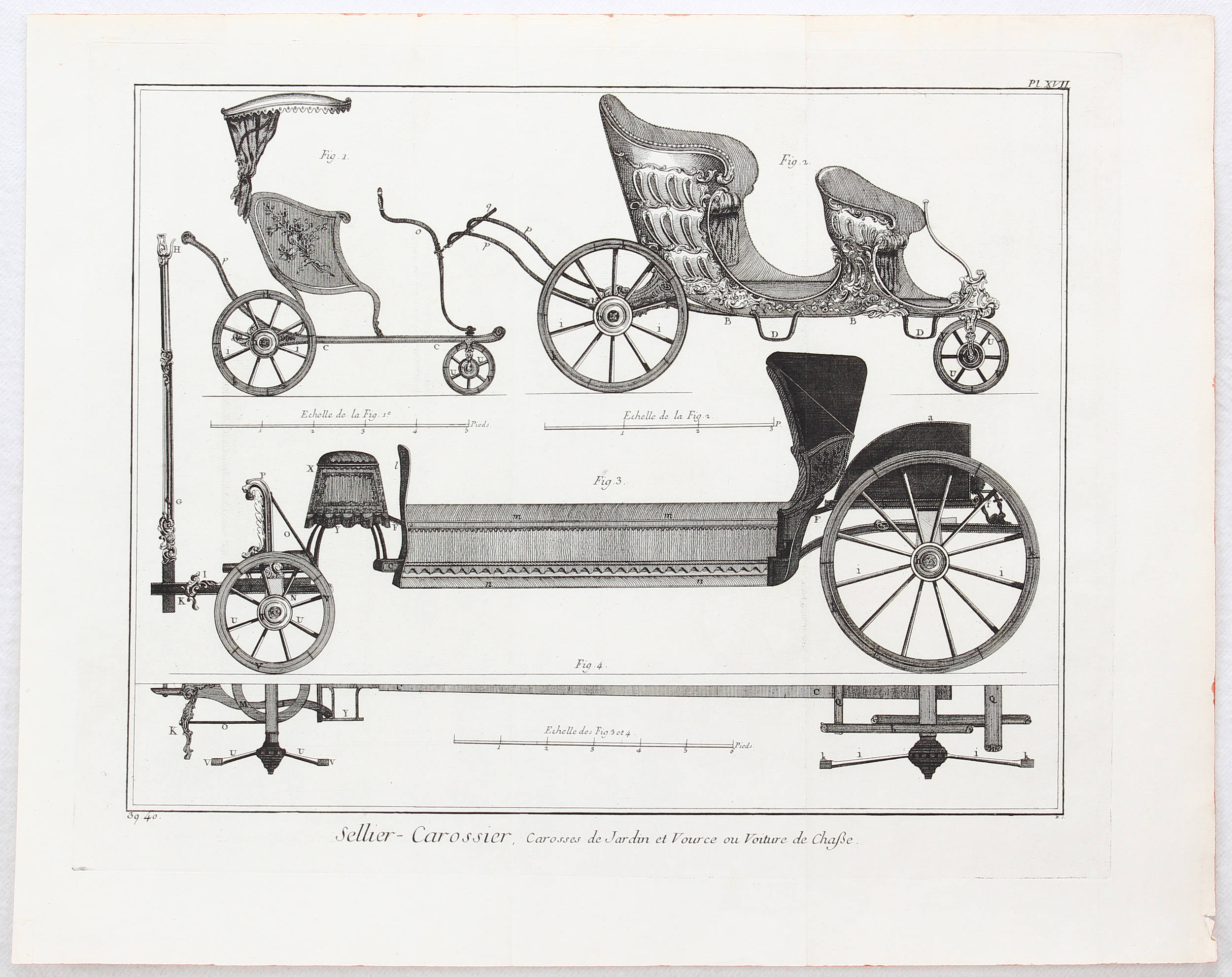 Kutschen. 18 Bll. (Diderot)