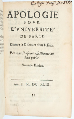 Sammelband Jesuiten 1643