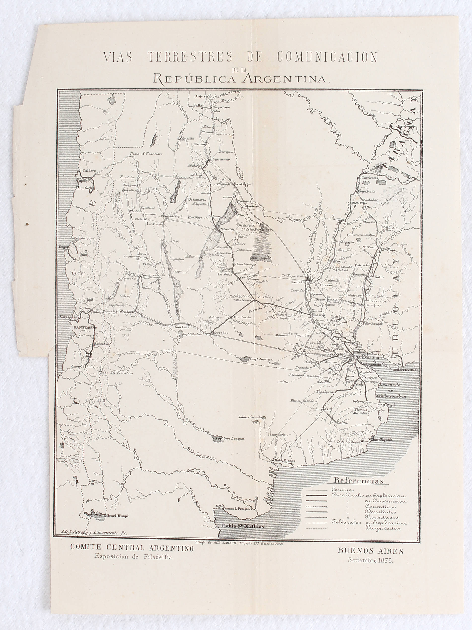 Argentinien. Seelstrang / 3 Bll. bei A. Larsch