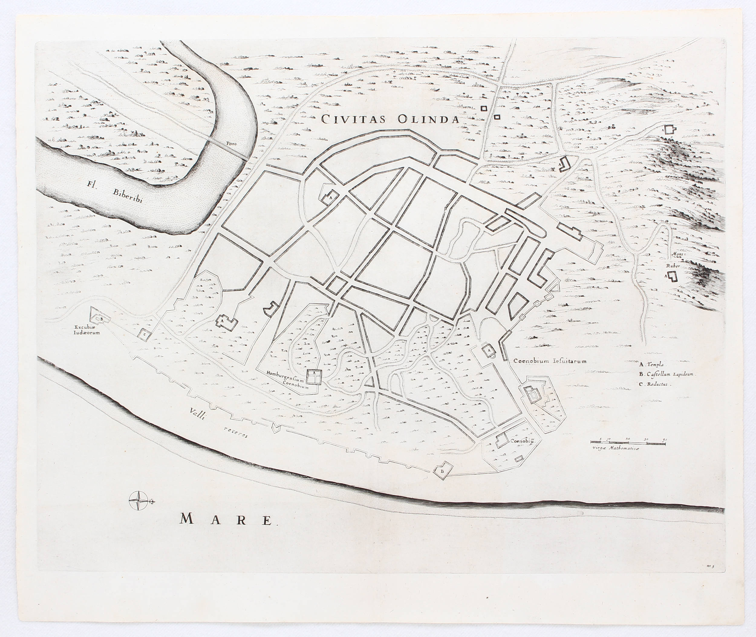 Brasilien. 6 Bll. Karten (aus Barlaeus)