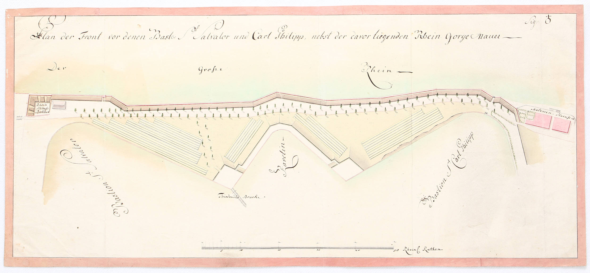 Philippsburg. 3 Bll. Anonym, Homann Erben u.a.