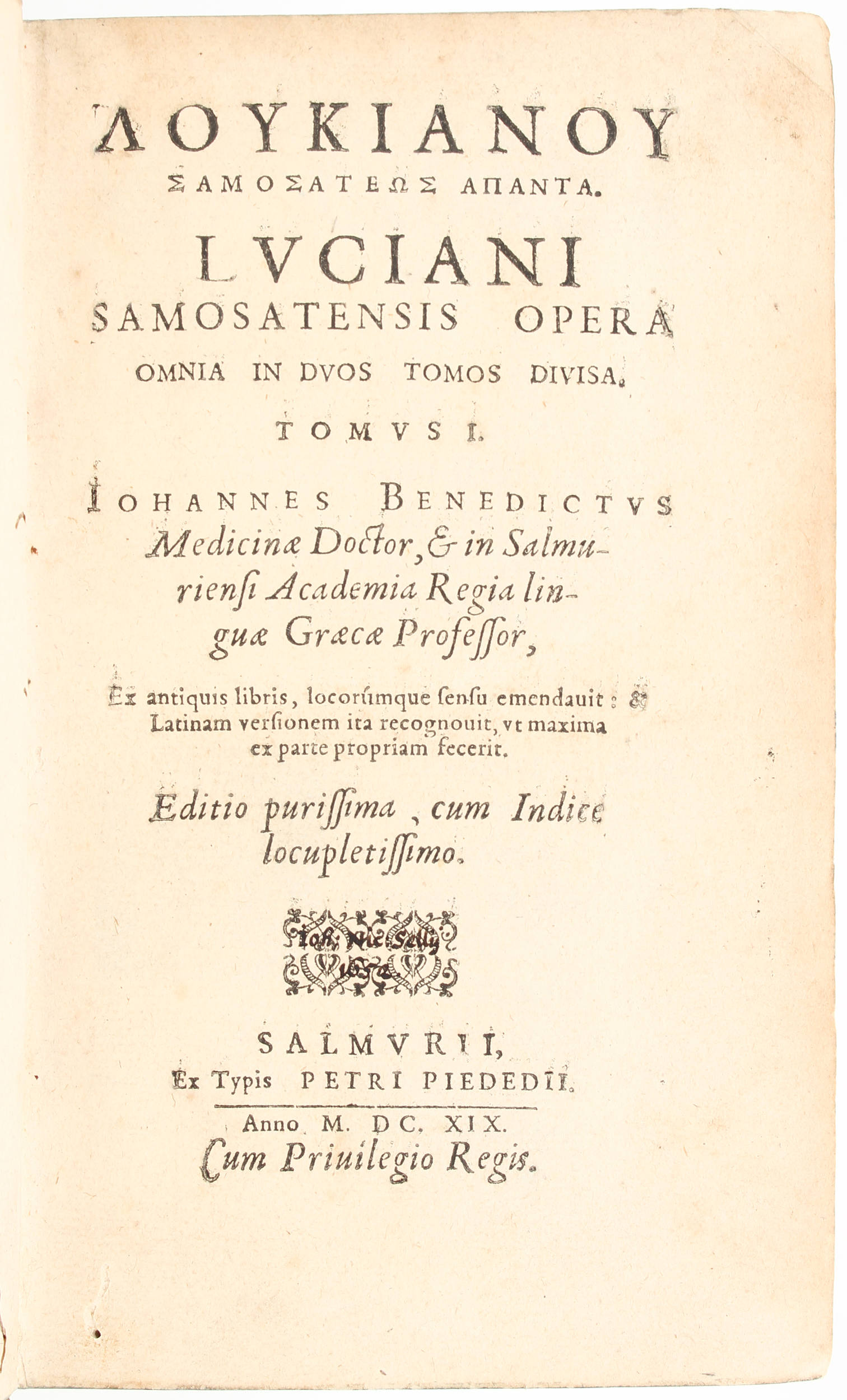 Lukian von Samosata. Opera omnia. 2 Bde.