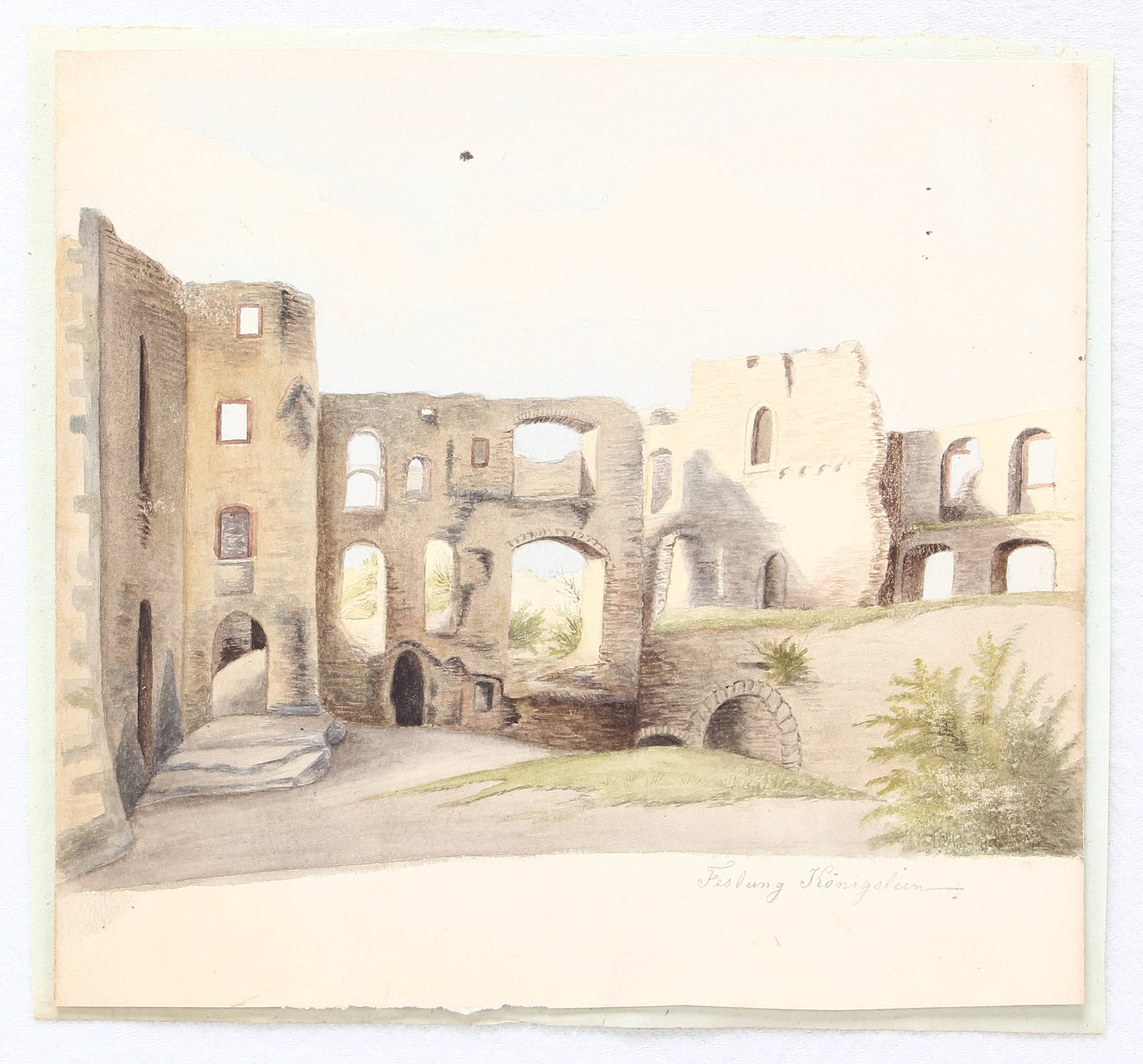 Königstein. Anonymes Aquarell / 6 Bll.
