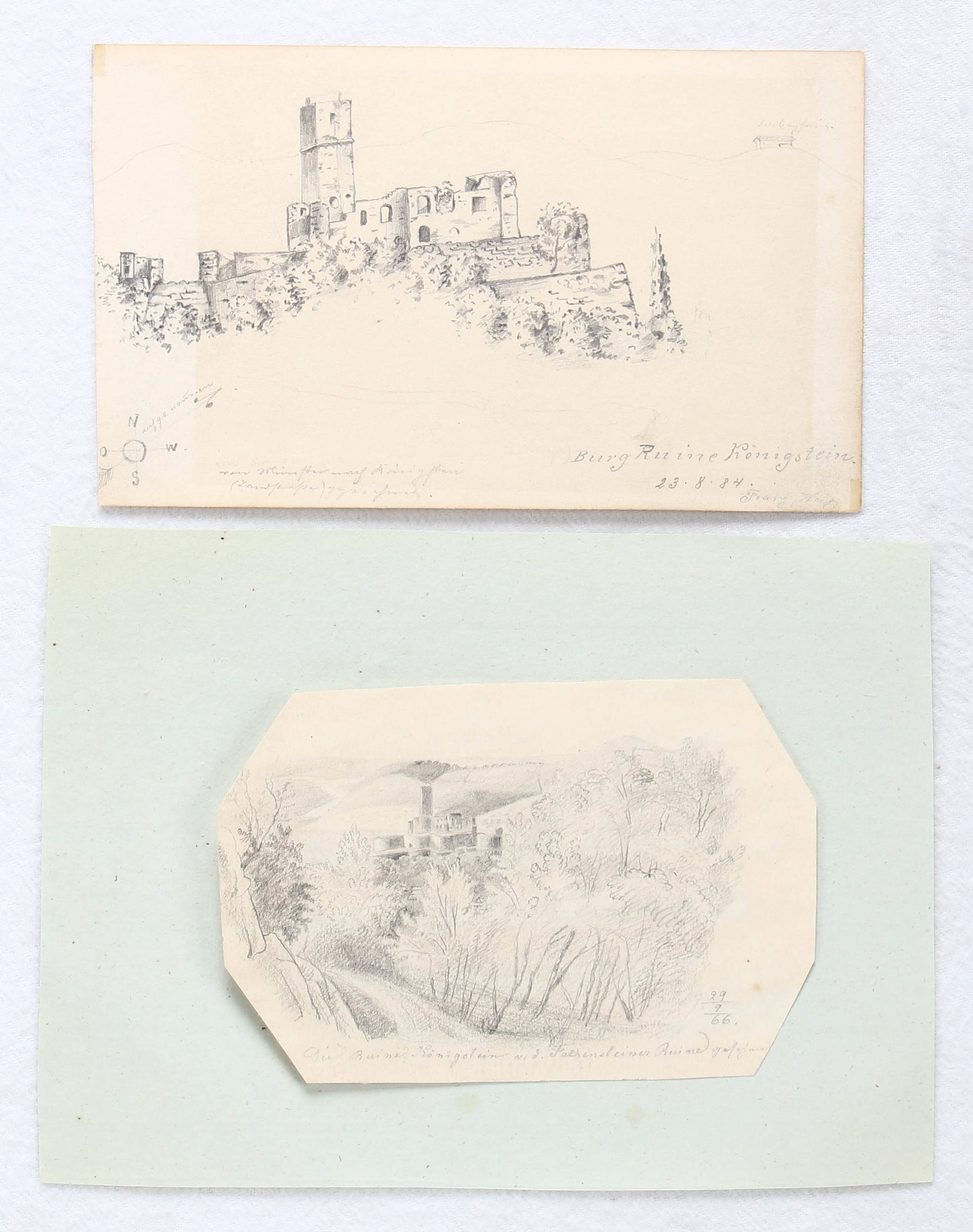 Königstein. Anonymes Aquarell / 6 Bll.