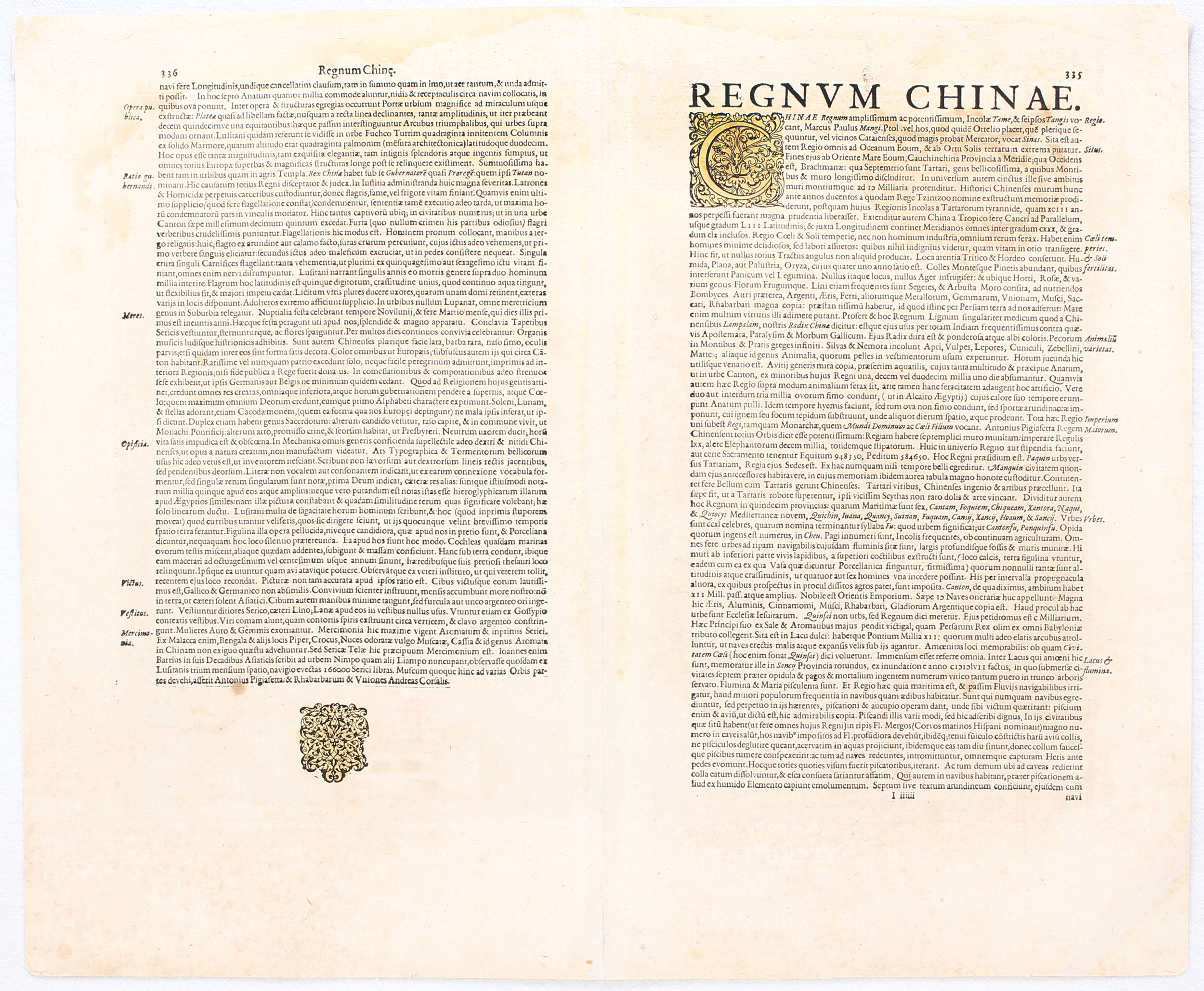 China. (Mercator-Hondius)
