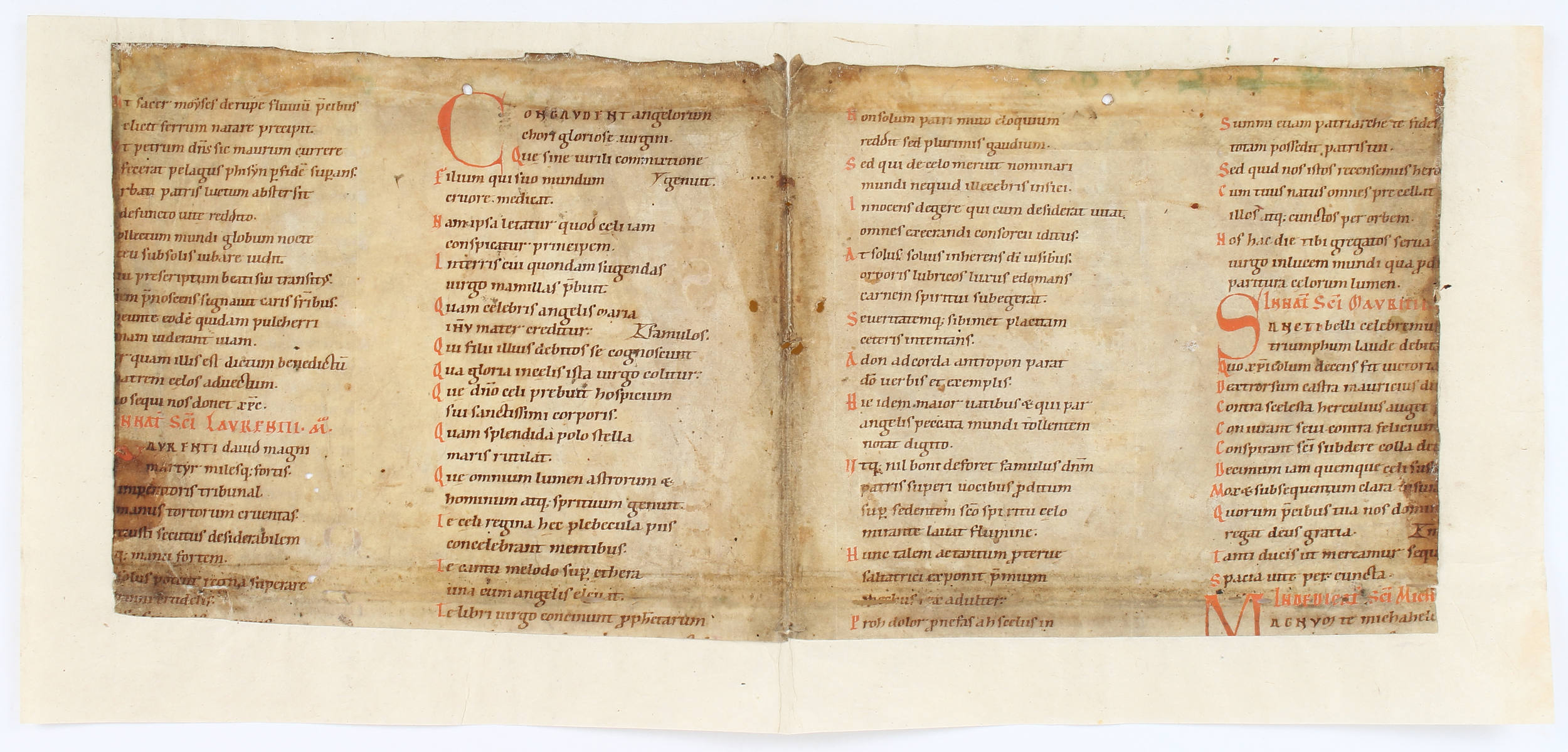 Einzelblatt mit Sequenzen des Notker Balbulus