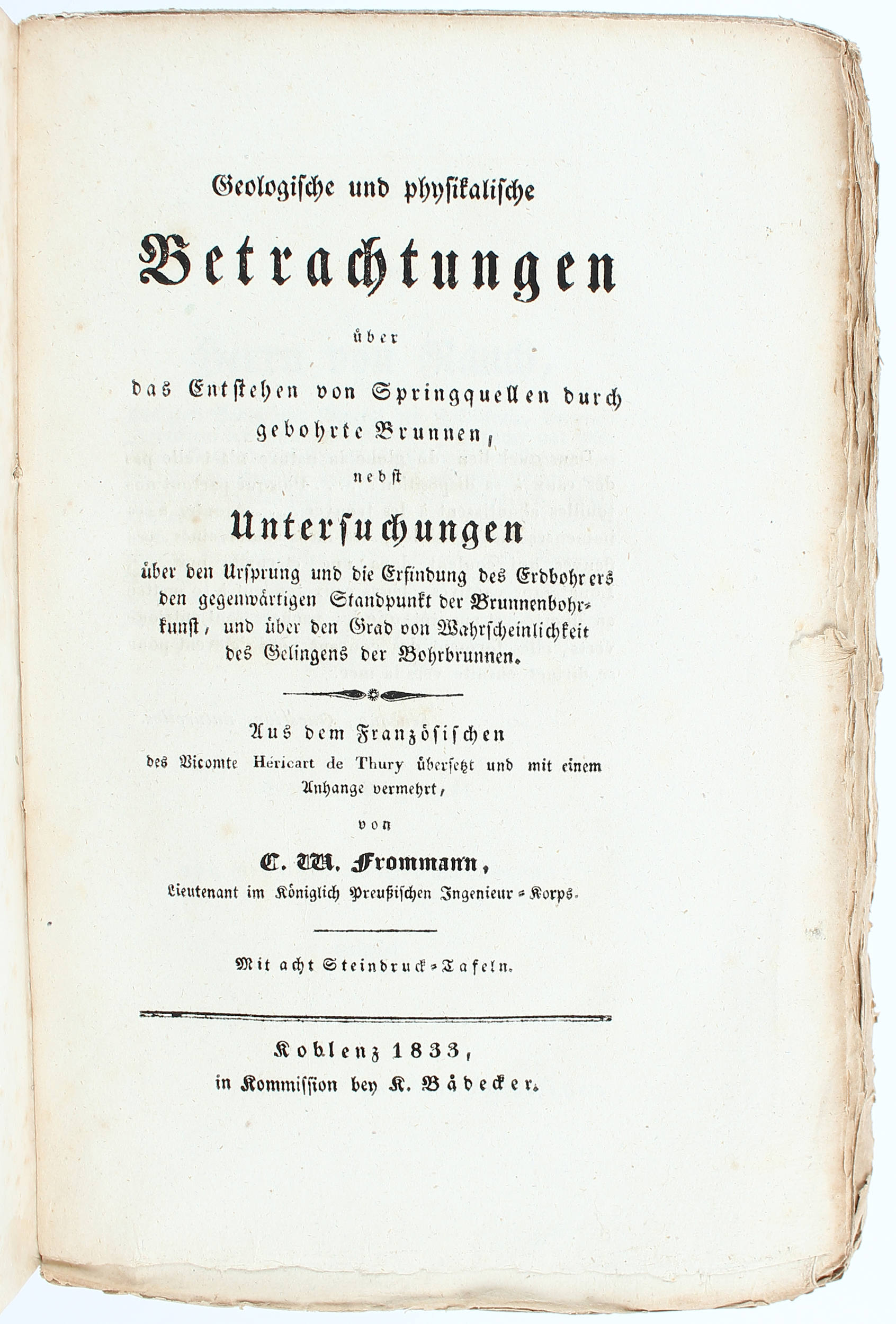 Frommann, Geologische Betrachtungen / 2 Bde.