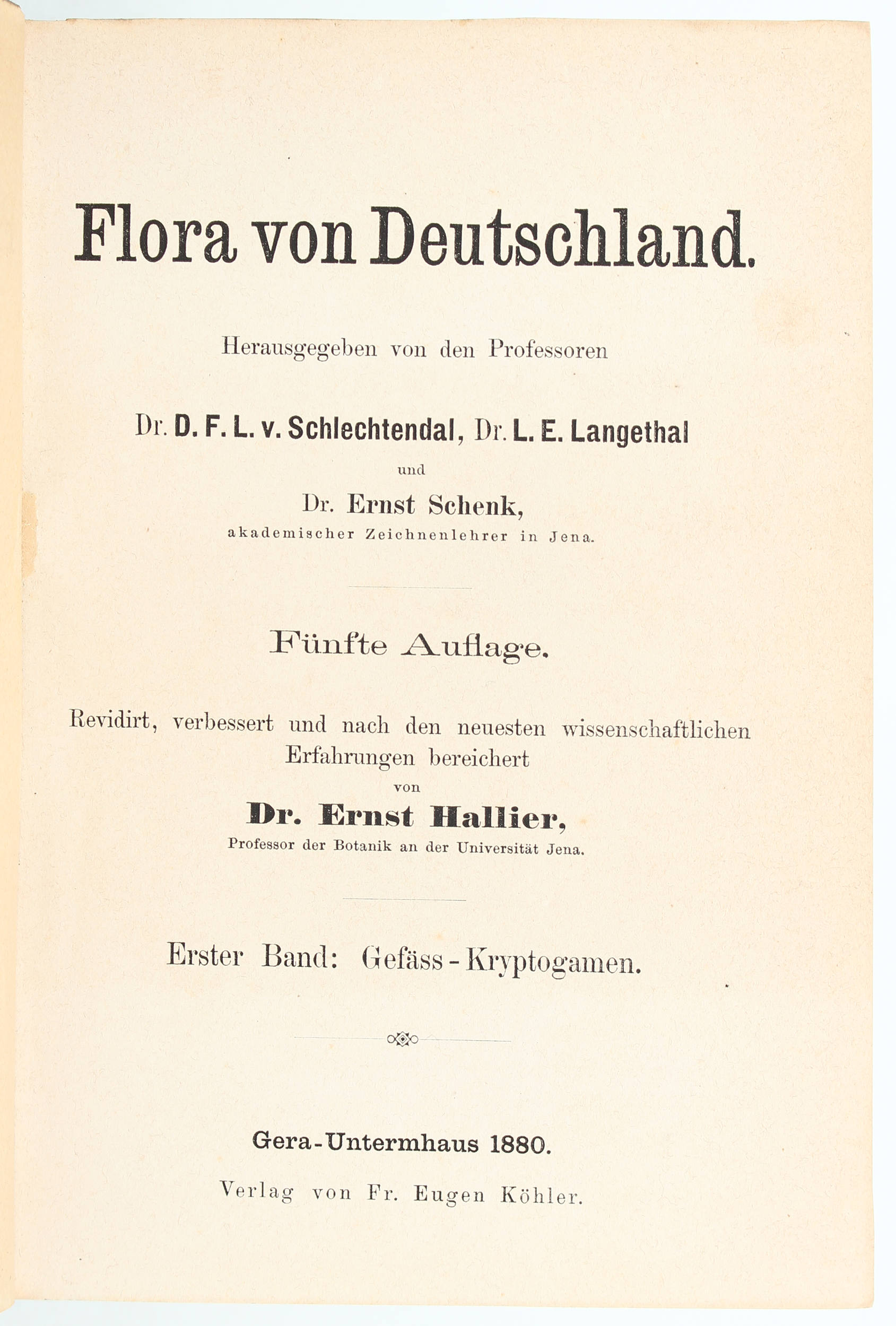 Schlechtendal u.a., Flora. 31 Bde.