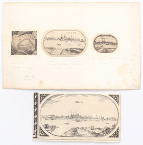 Mainz. Randleisten-Ansichten auf 5 Bll.