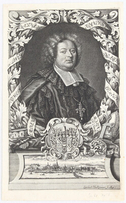 Mainz. Porträt mit Ansicht. Heckenauer