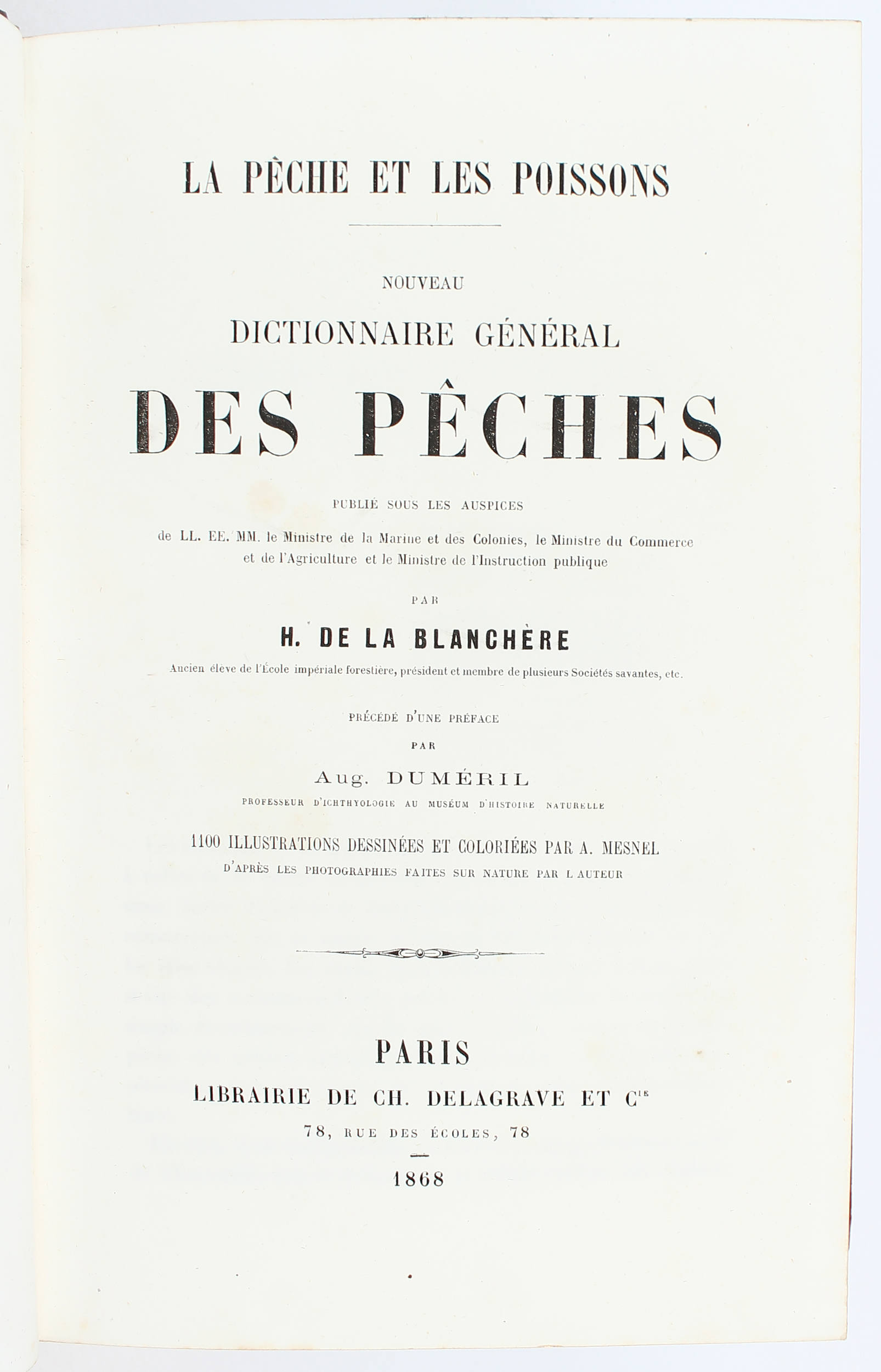 La Blanchère, La pêche et les poissons