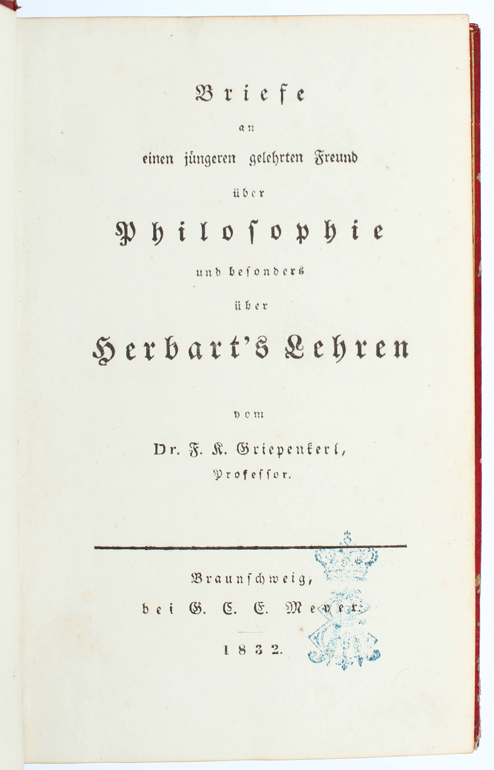 Griepenkerl, Briefe über Philosophie