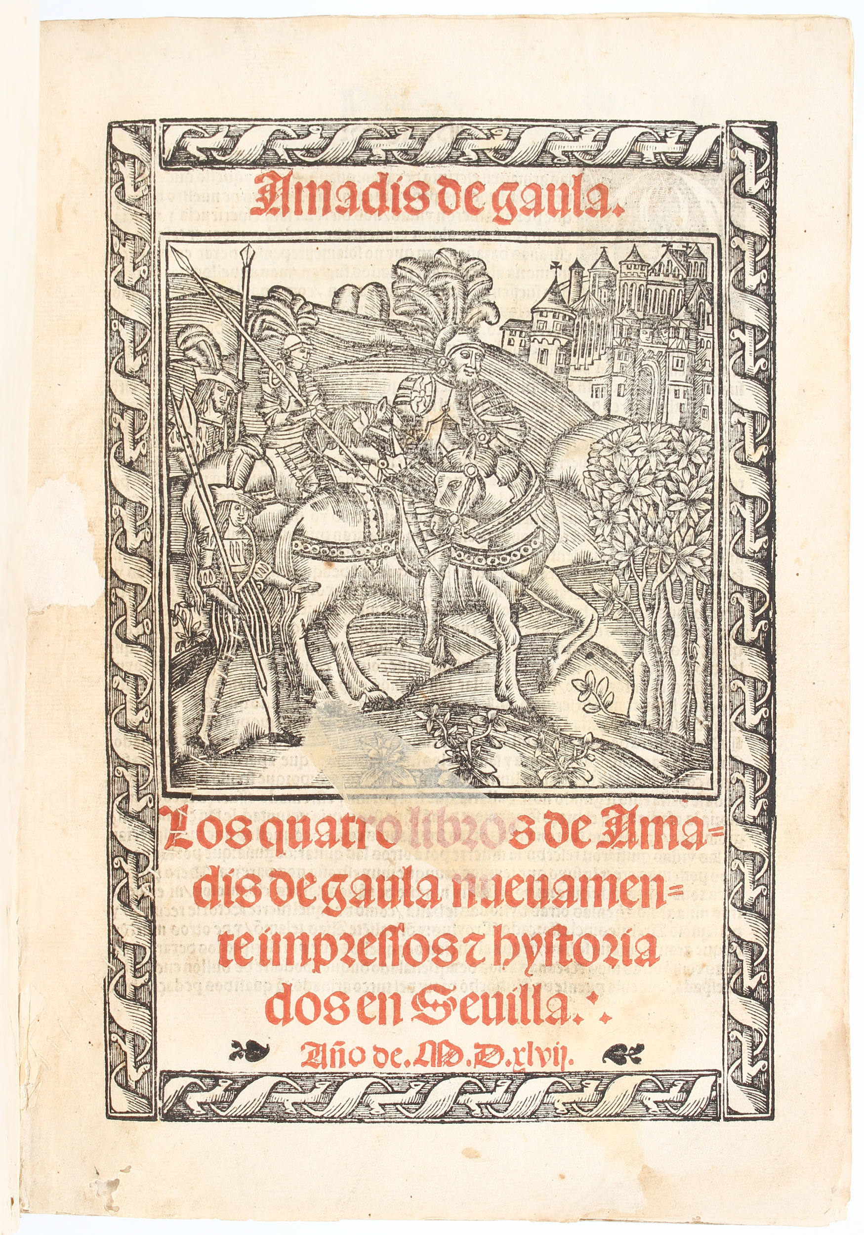 Amadis de Gaula, Los quatro libros