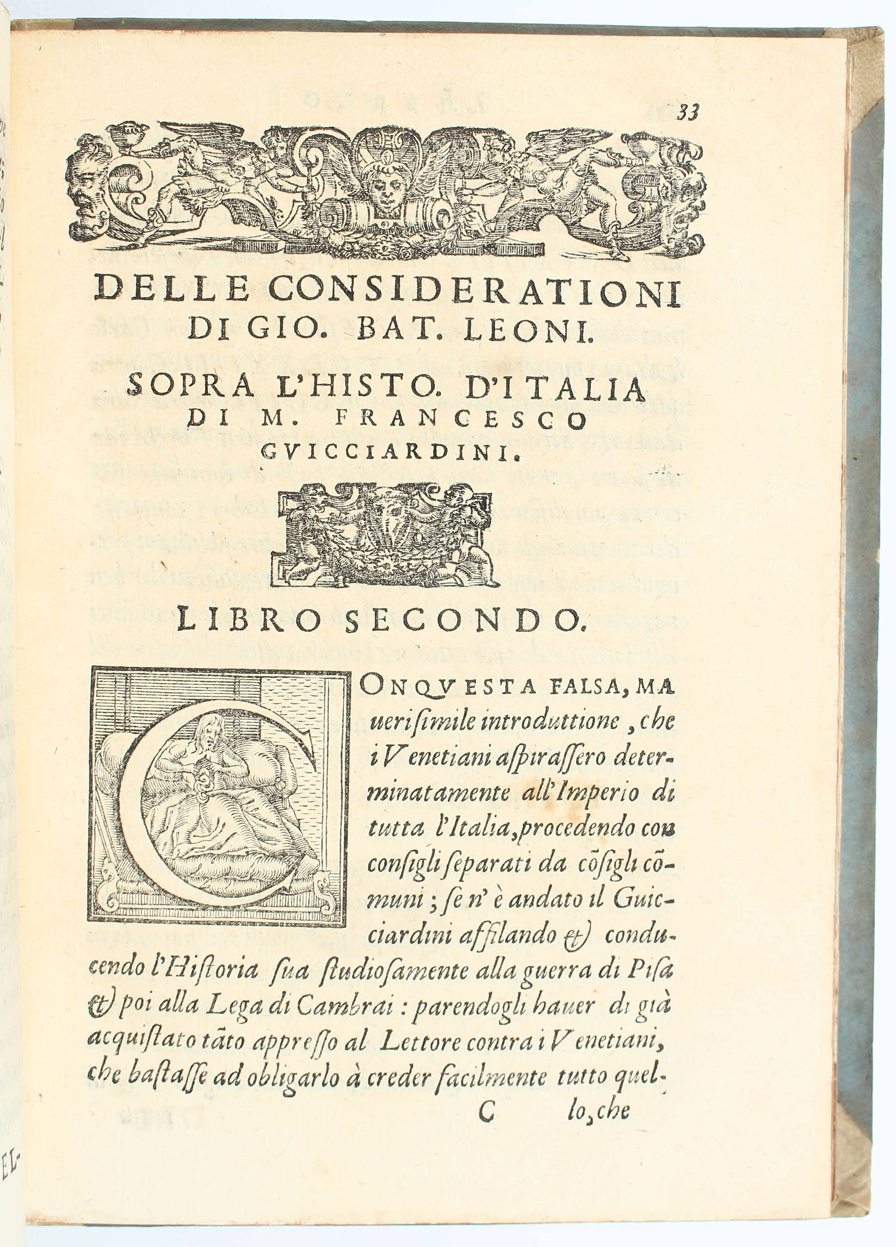 Leoni, Considerationi sopra l'historia di Guicciardini