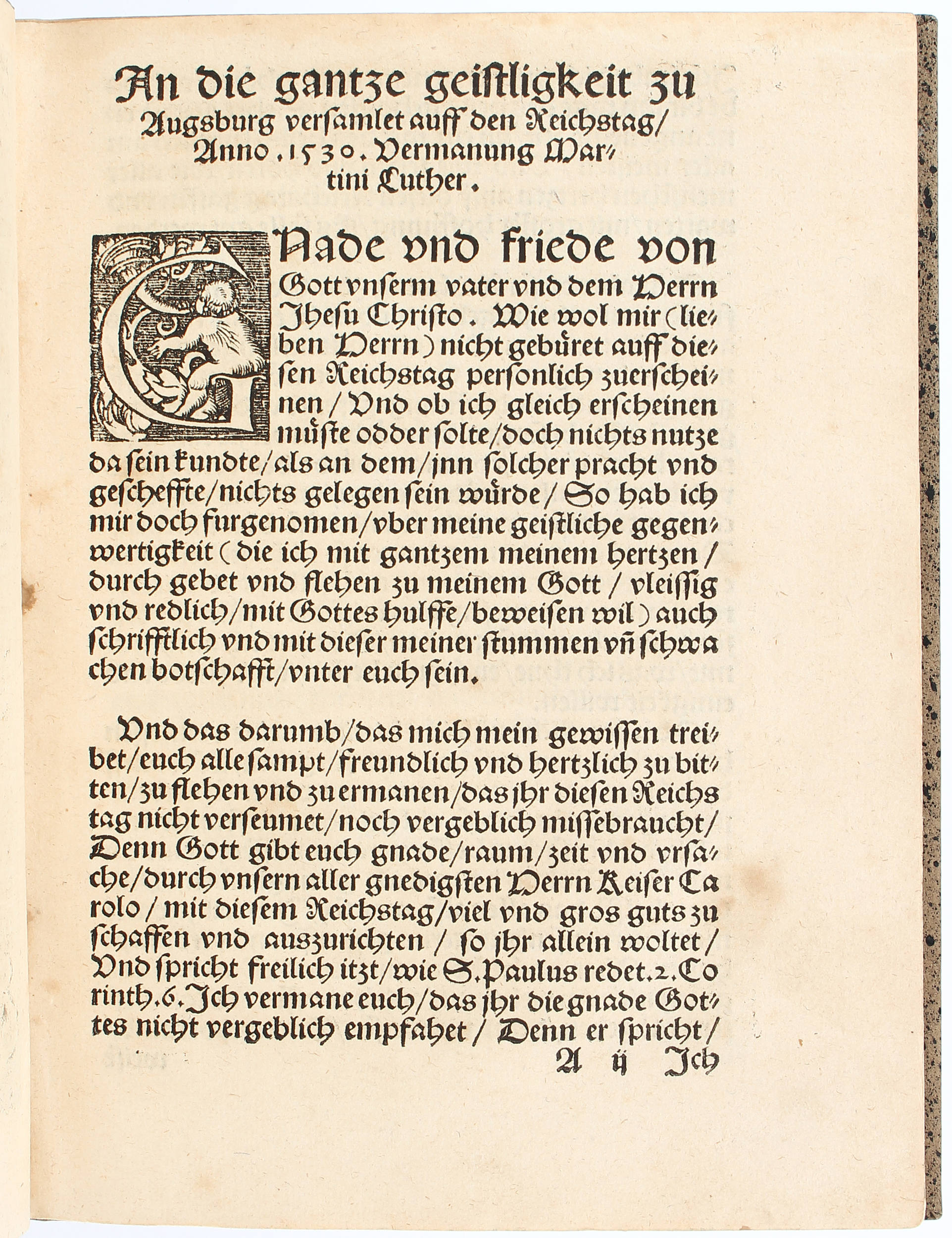 Luther, Vermanung