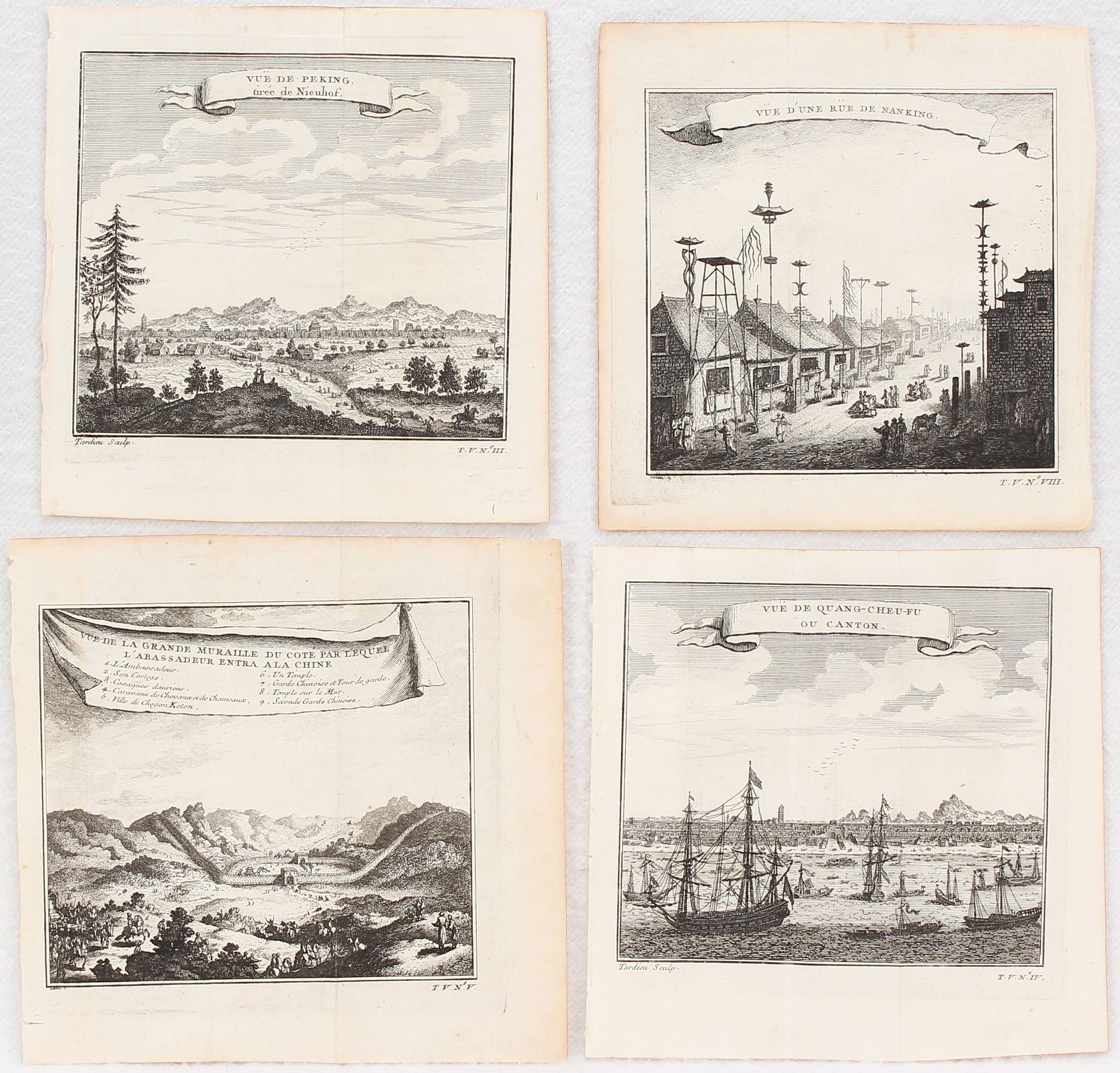 China. Ca. 100 Bll. kl. Ansichten