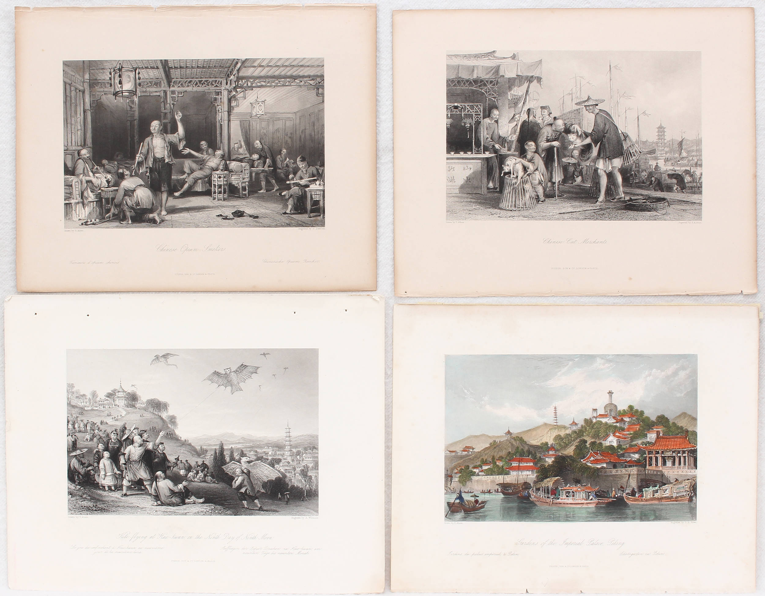 China. Ca. 100 Bll. kl. Ansichten