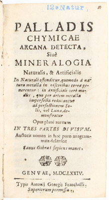 Marengus, Palladis chymicae + Beiband