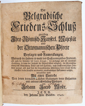 Moser, Der Belgradische Friedensschluß