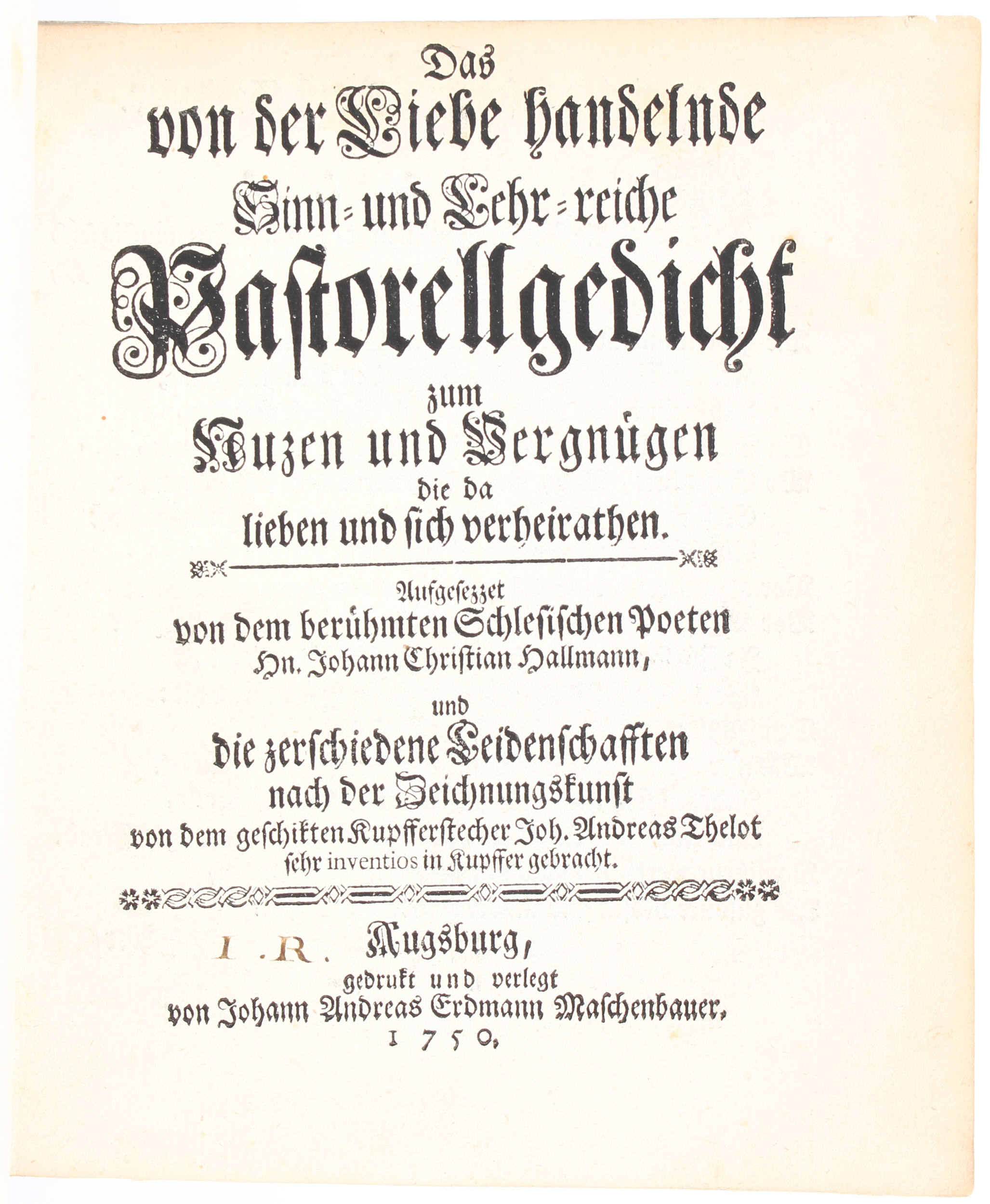 Hallmann, Pastorellgedicht