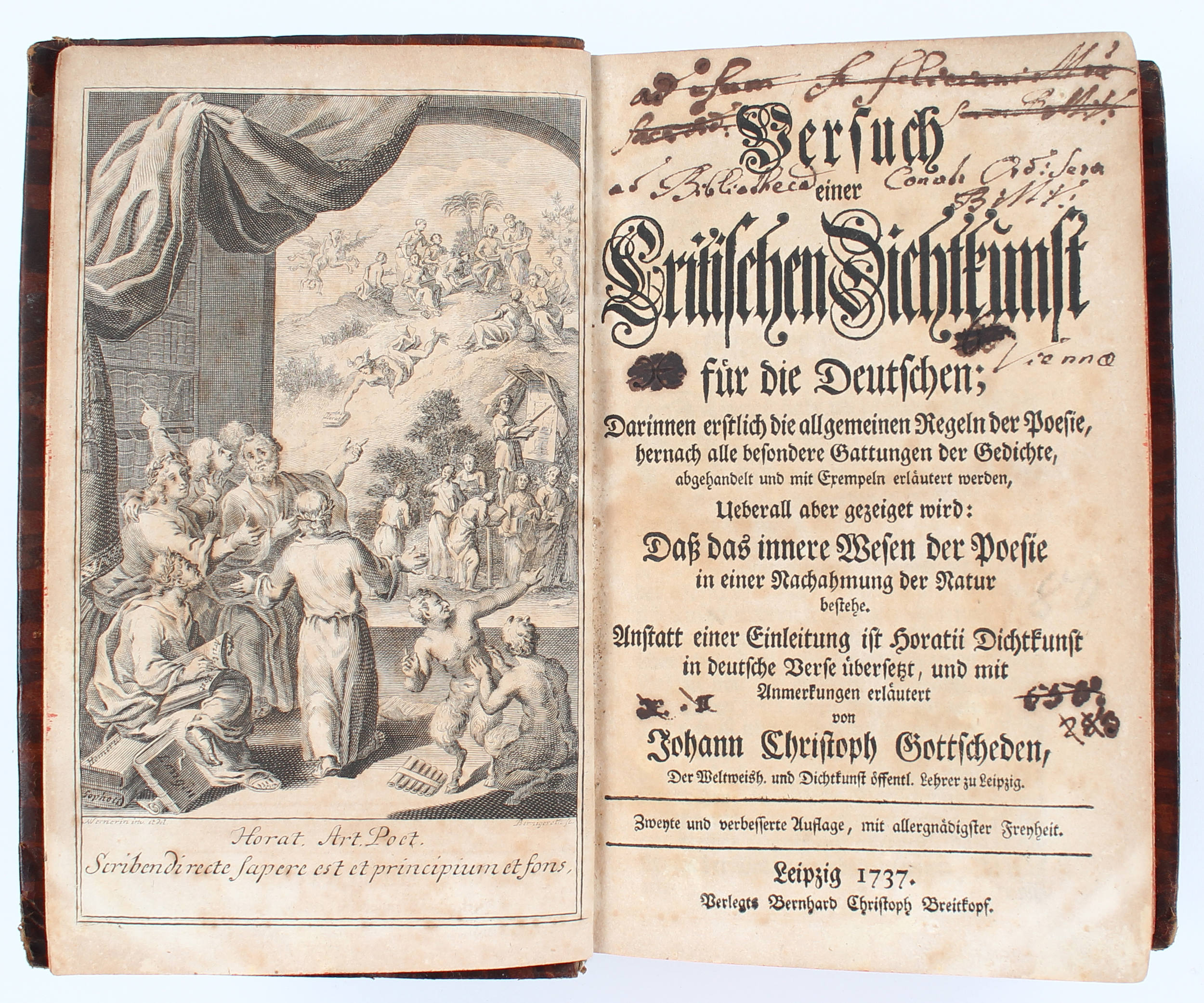 Gottsched, Dichtkunst / 5 in 4 Bdn.