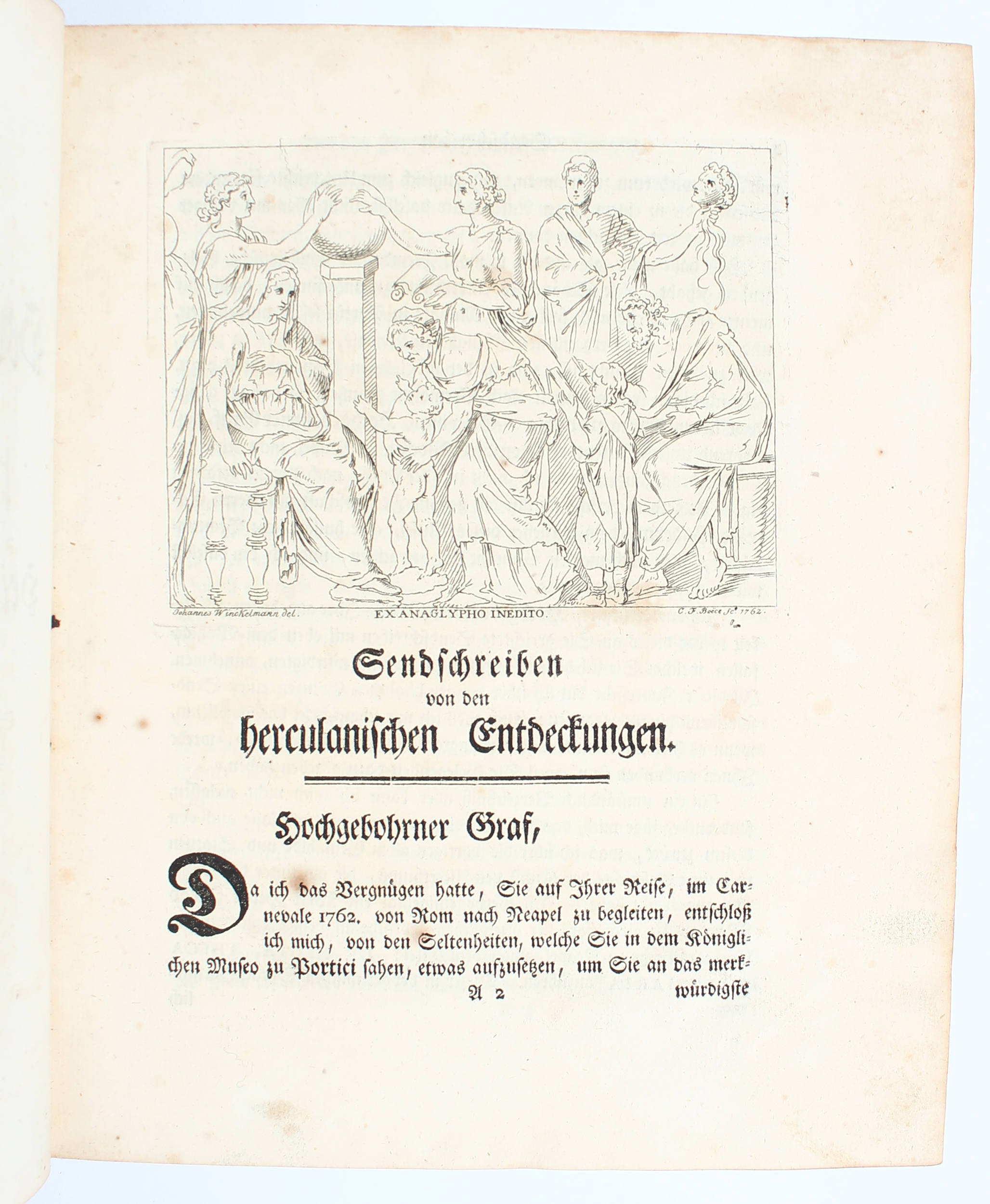 Winckelmann, Herculan. Entdeckungen / 2 in 1 Bd.