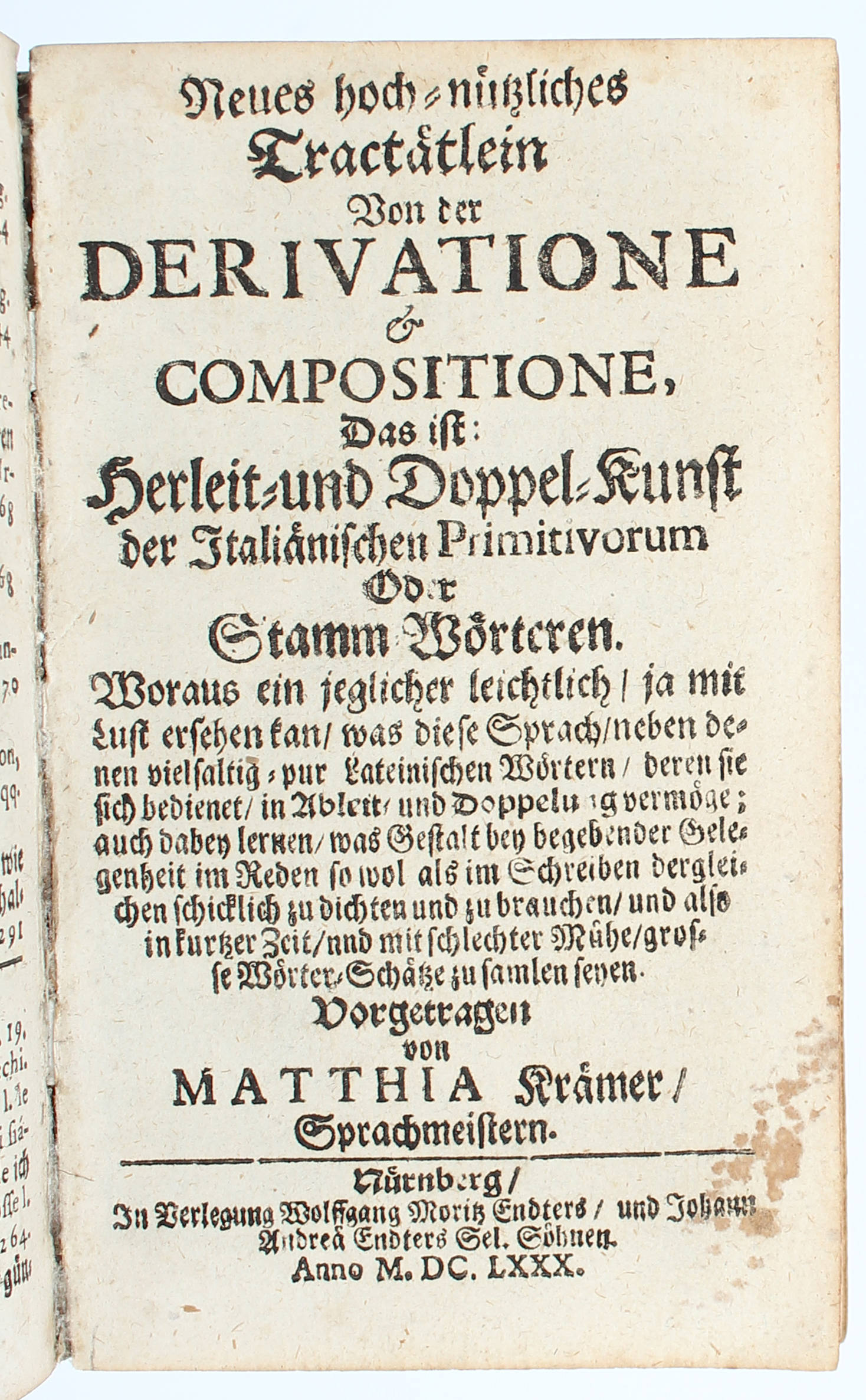 Kramer, Toscanische Rudimenta / 3 Bde.