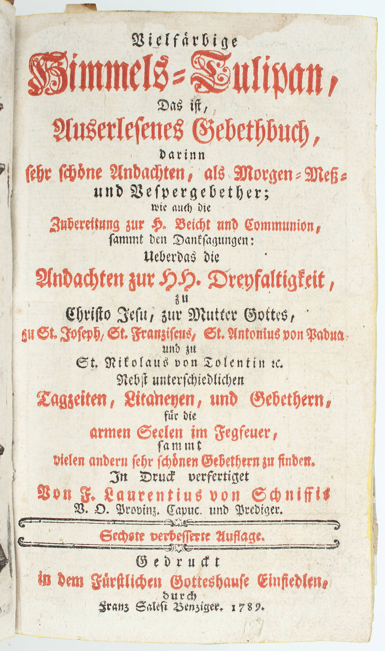 Laurentius v. Schnüffis, Himmels-Tulipan / 3 Bde.