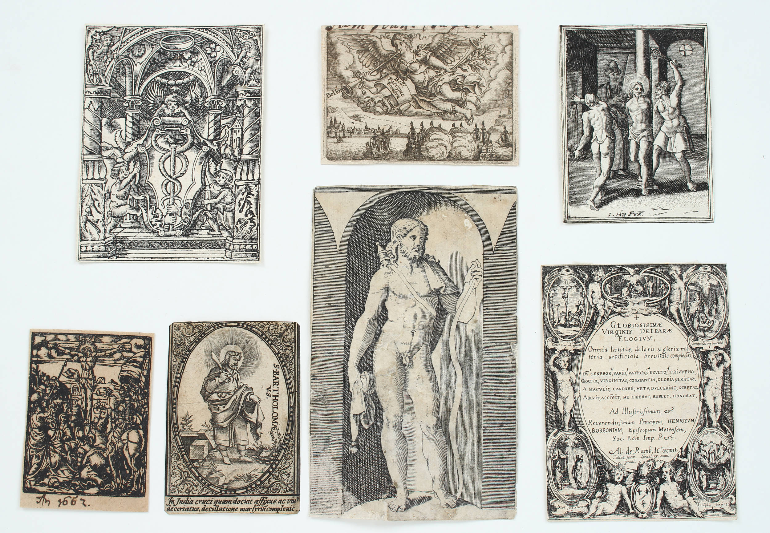 Konvolut 13 Bll. meist Kupf. 16./17. Jh.