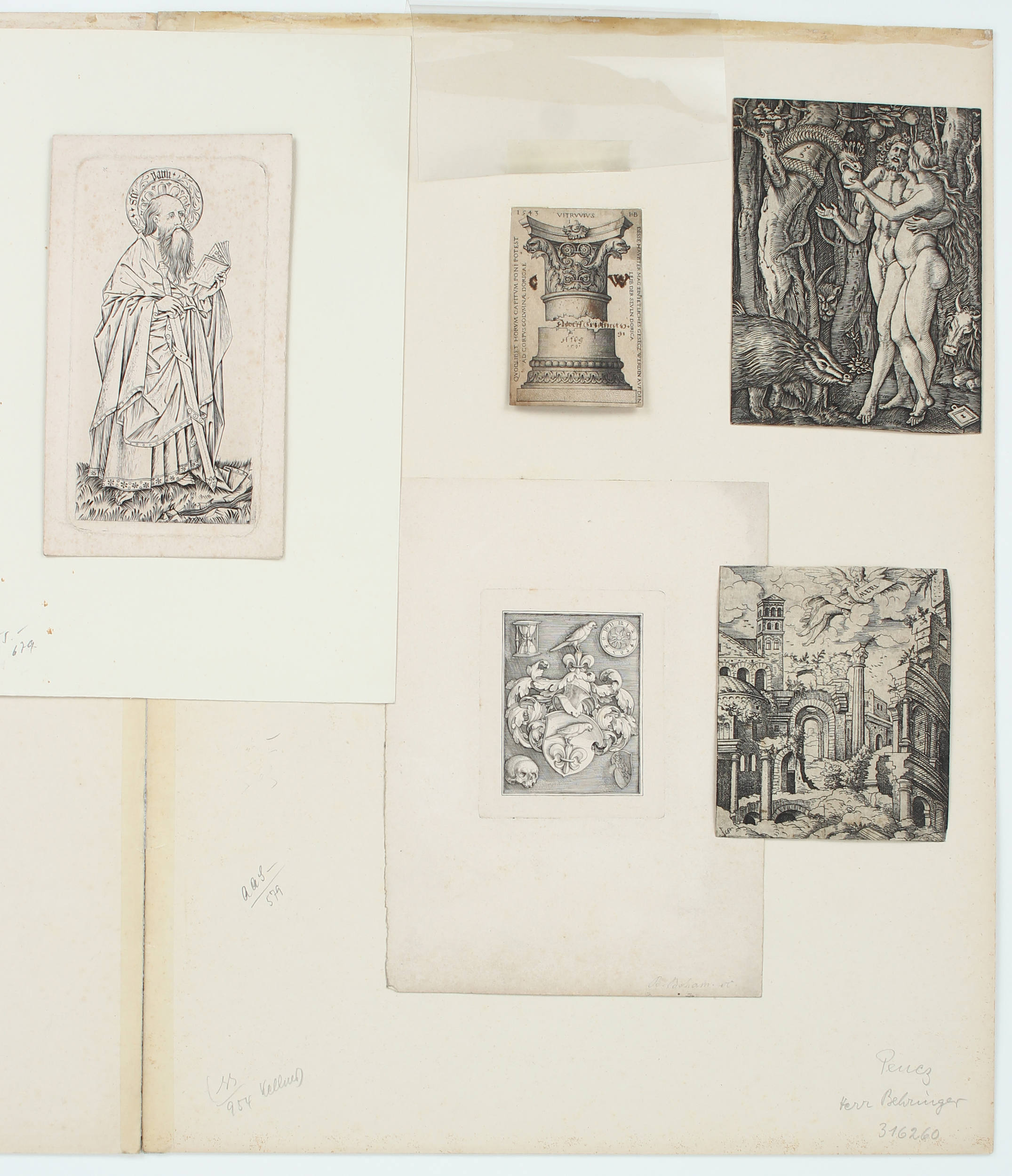 Konvolut 13 Bll. meist Kupf. 16./17. Jh.