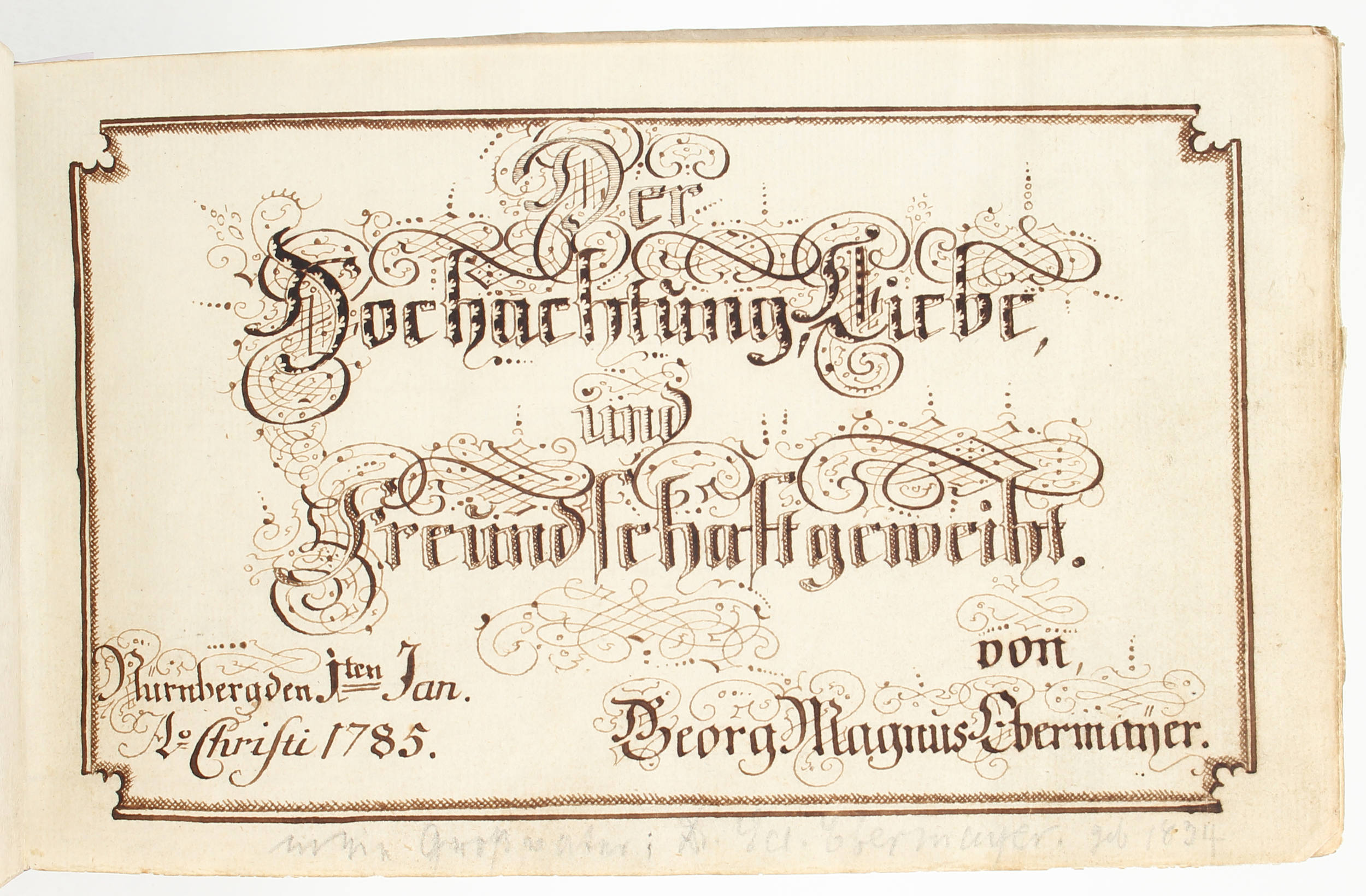 Album Amicorum des G. M. Ebermayer 1785