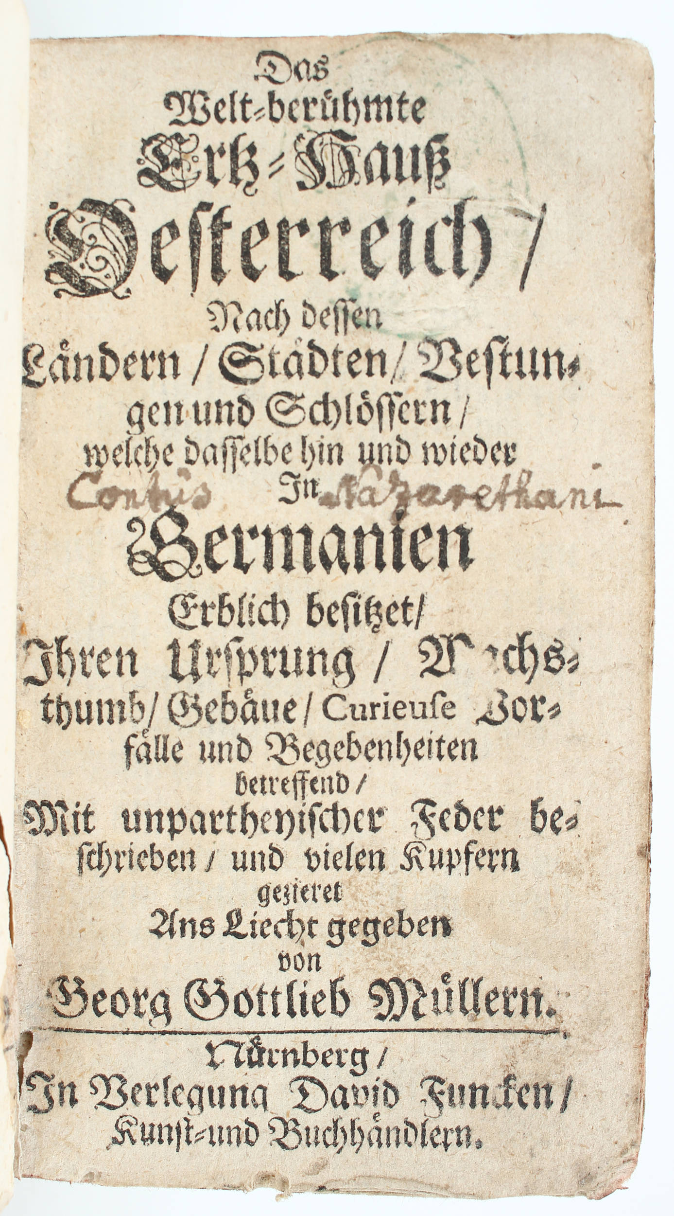 Müller, Ertz-Hauß Oesterreich