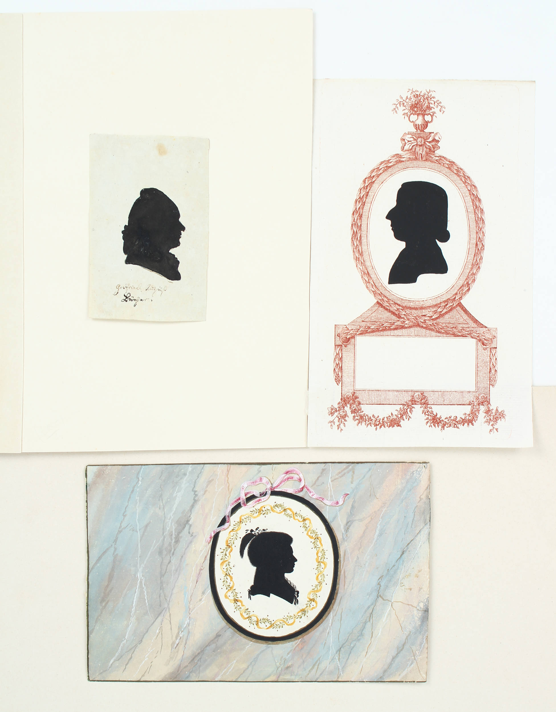 Silhouetten. 3 Bll. Bürger u.a.