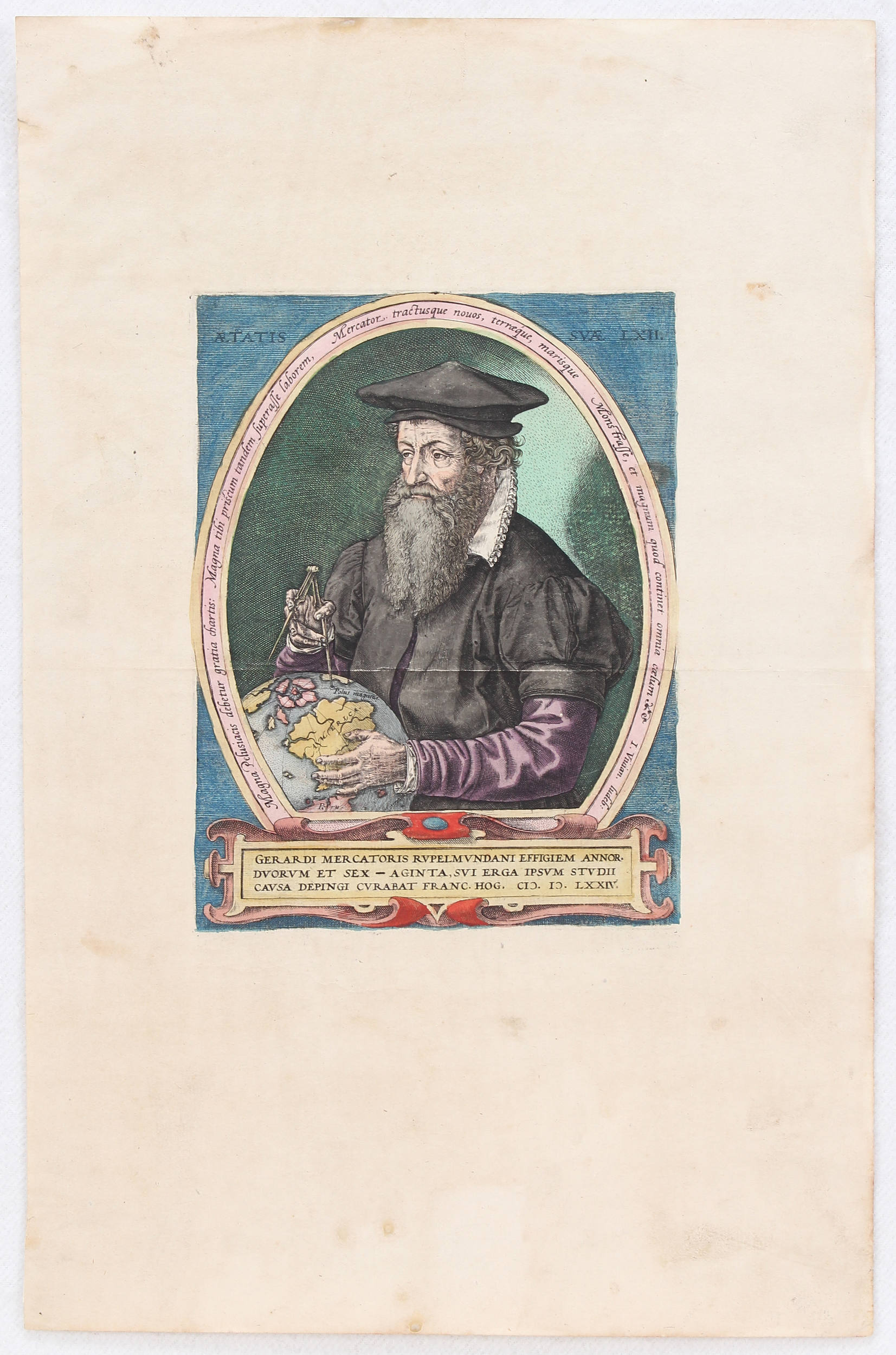 Ortelius-Porträt. (Galle) / 2 Bll.