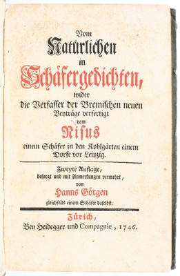 (Schlegel), Vom Natürlichen in Schäfergedichten