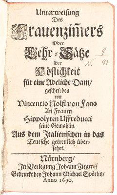 Nolfi, Unterweisung des Frauenzim(m)ers