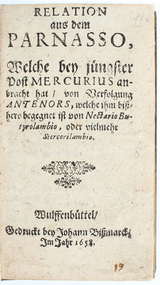 (Schupp), Relation aus dem Parnasso