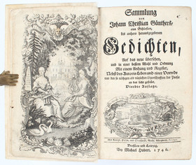 Günther, Sammlung von Gedichten. 3 in 2 Bn.