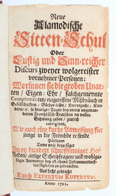 Rupertus, Neue alamodische Sitten-Schul