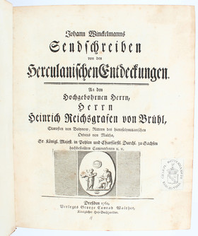 Winckelmann, Herculan. Entdeckungen / 2 in 1 Bd.