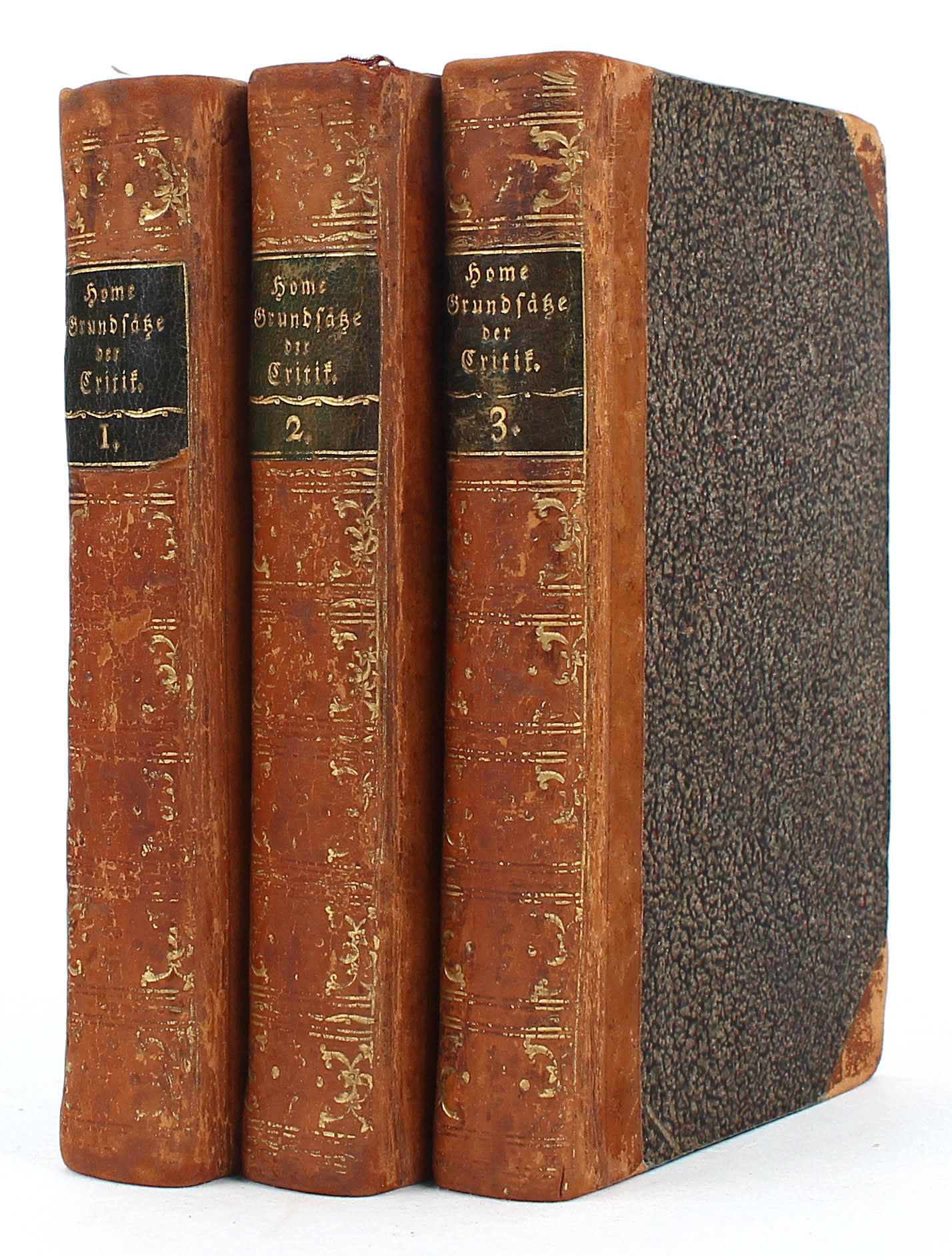 Home, Grundsätze der Critik. 3 Bde.